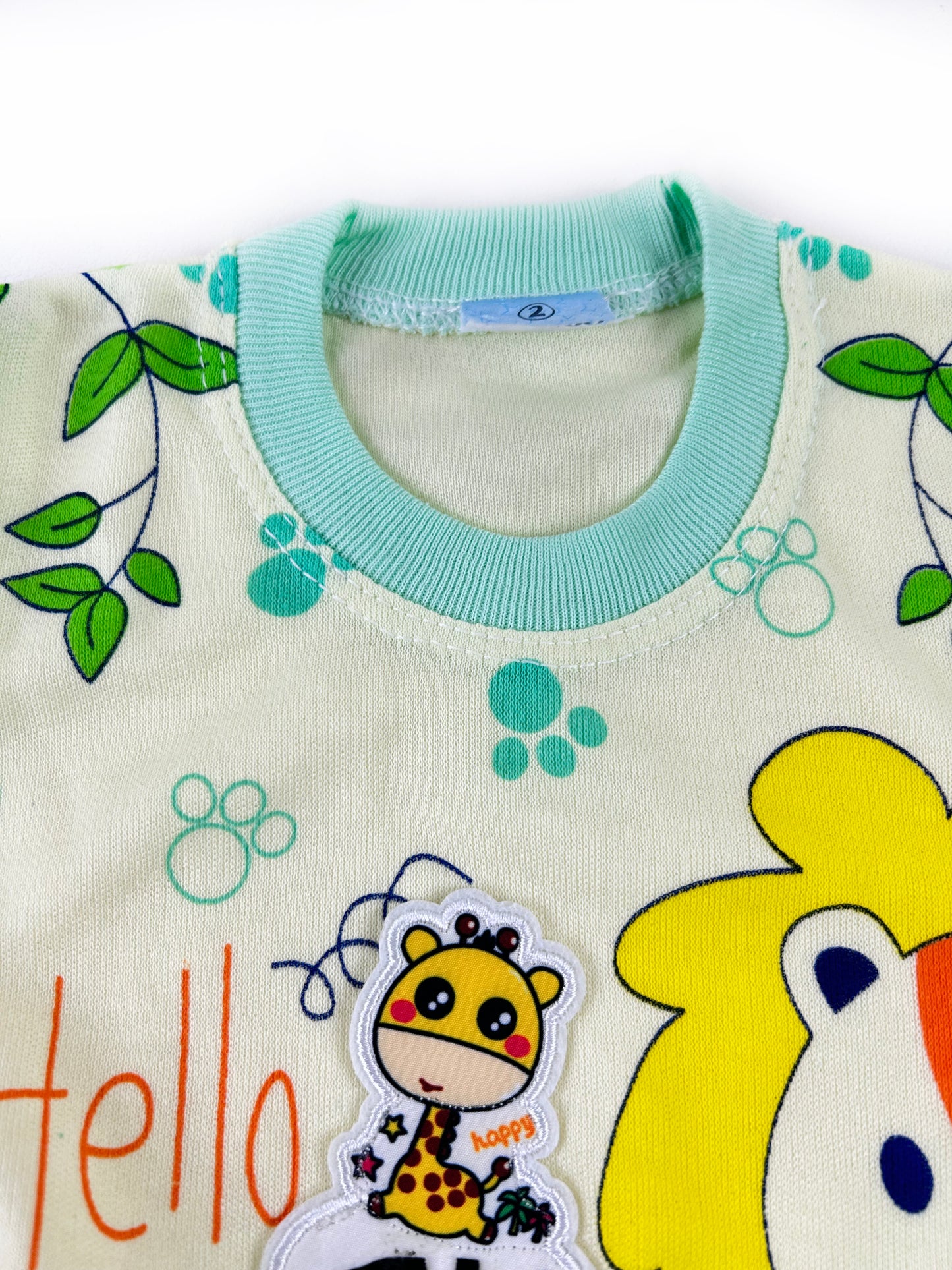 3Mth - 9Mth Hello Light GreenBaba Suit For Newborns HG NBS425