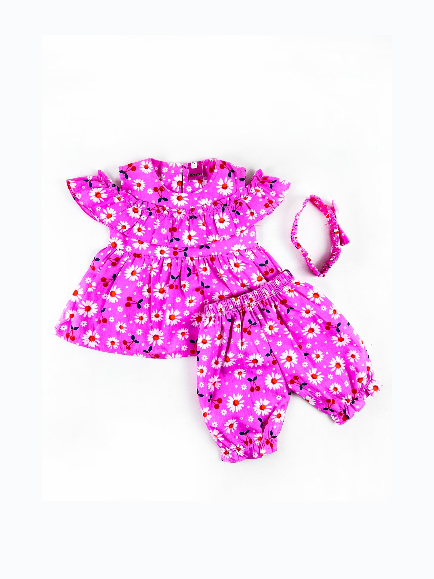 1Yr - 4Yrs Girl Cherry Blossom Bloom Pink Suit For Girls BG GS248