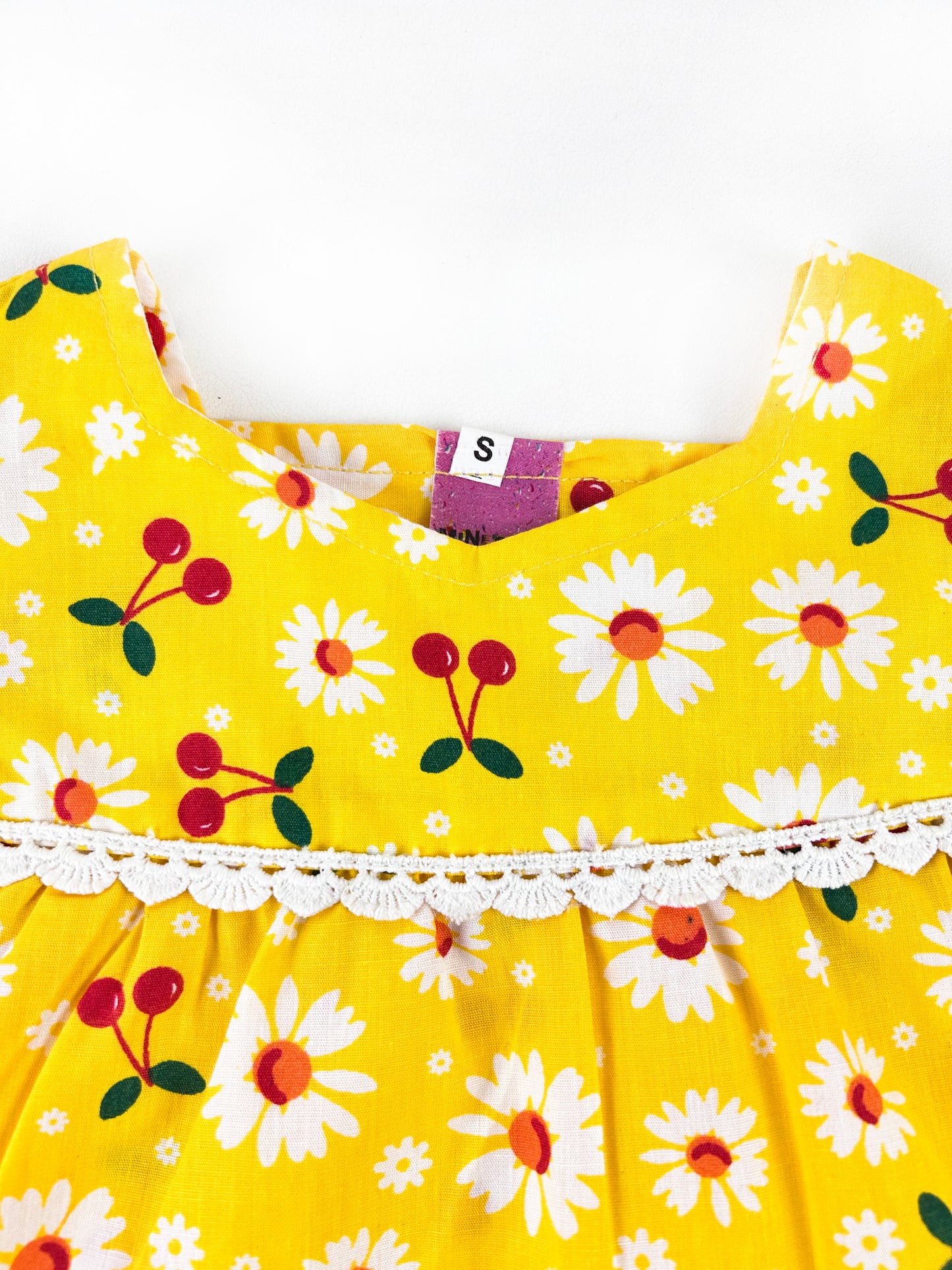 1Yr - 4Yrs Girl Cherry Cute Yellow Suit For Girls BG GS251