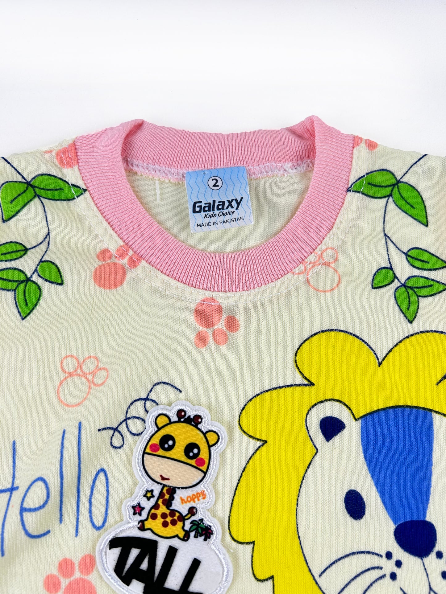 3Mth - 9Mth Hello Light Peach Baba Suit For Newborns HG NBS426