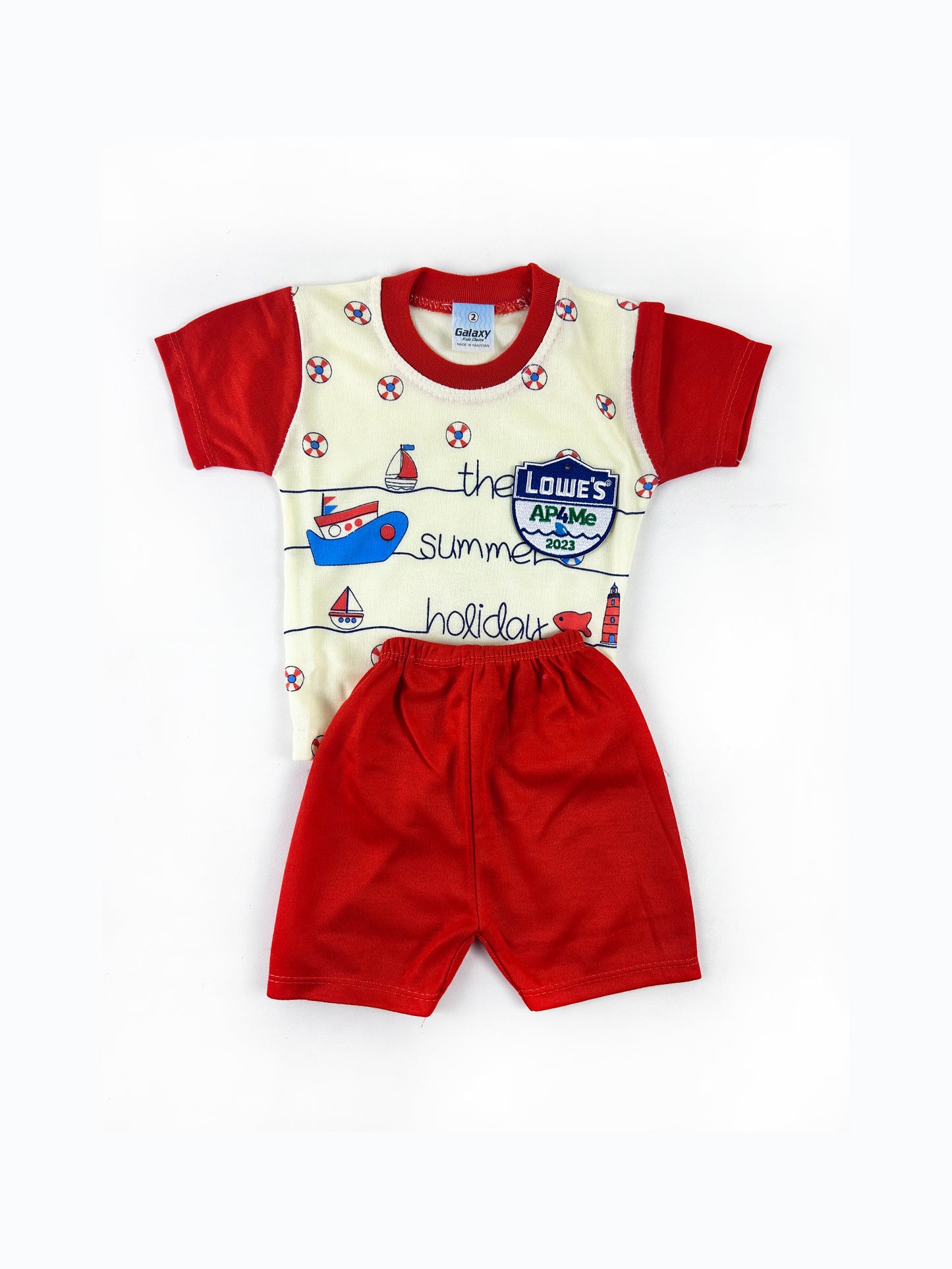 3Mth - 9Mth Lowe's Red Baba Suit For Newborns HG NBS430