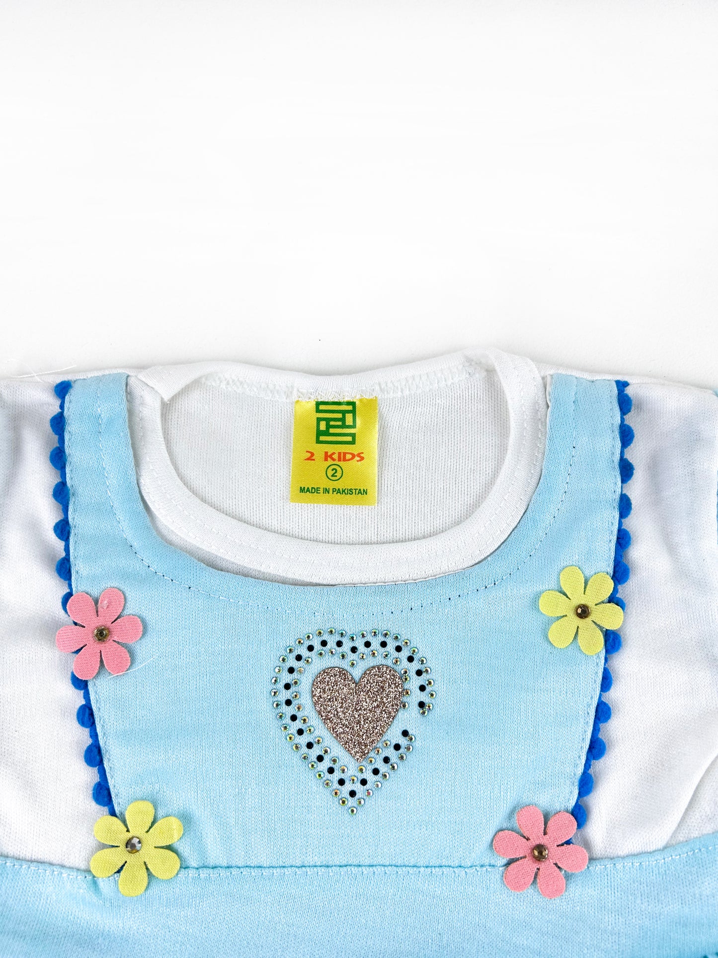 3Mth - 9Mth Heart Blue Baby Suit For Newborn NBS438