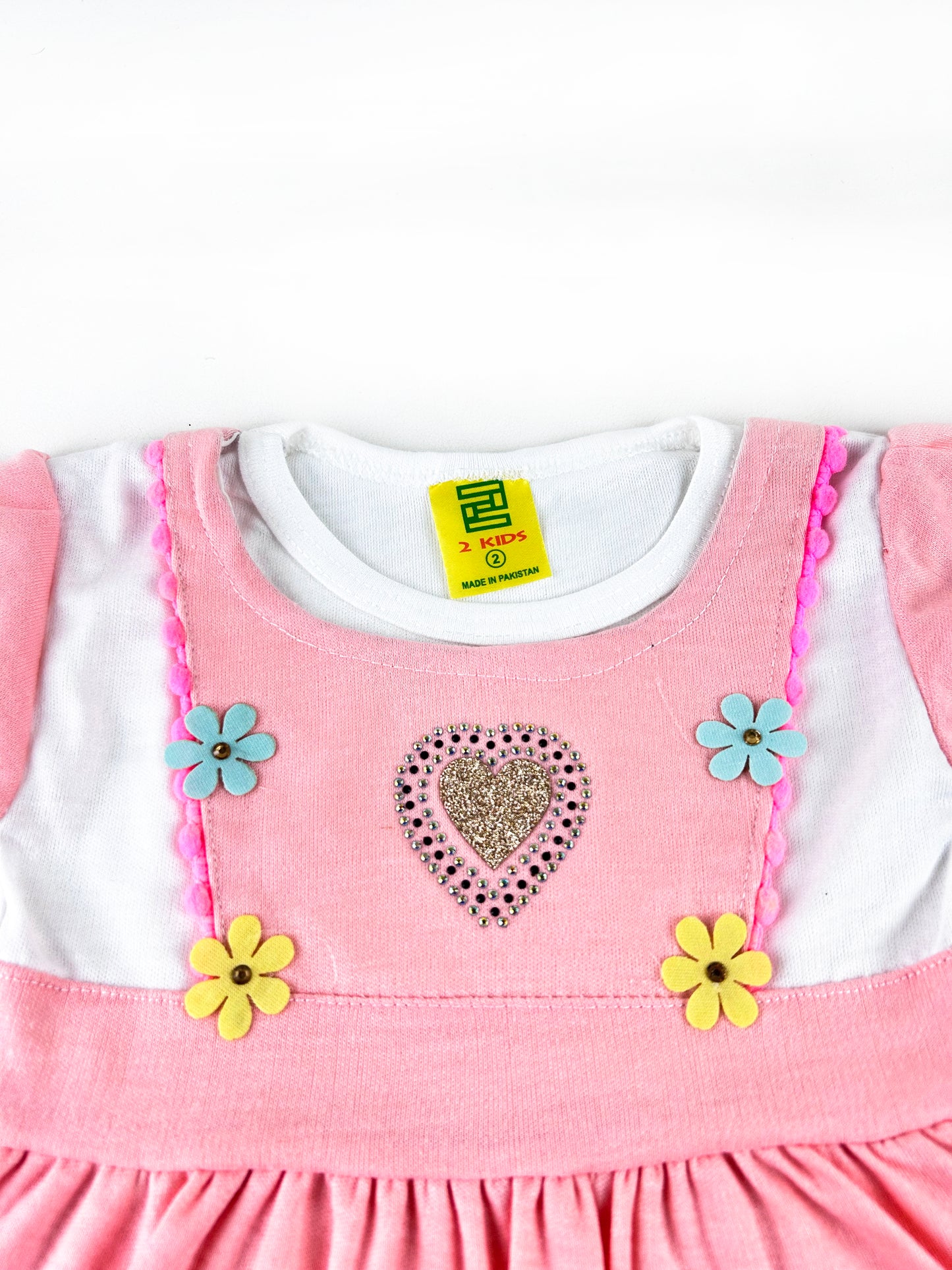 3Mth - 9Mth Heart Light Pink Baby Suit For Newborn NBS440