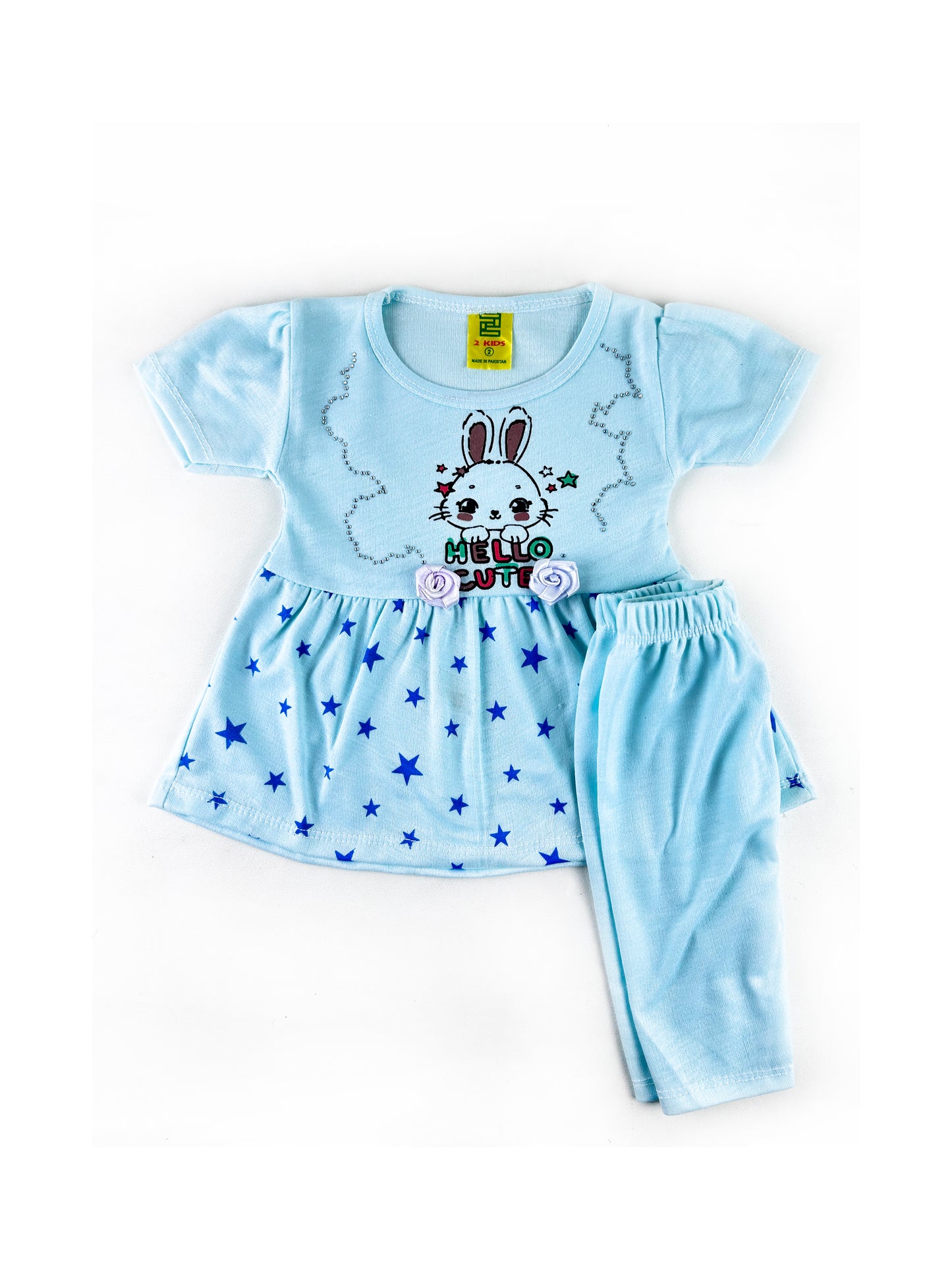 3Mth - 9Mth Hello Cute Baby Light blue Suit For Newborn NBS441