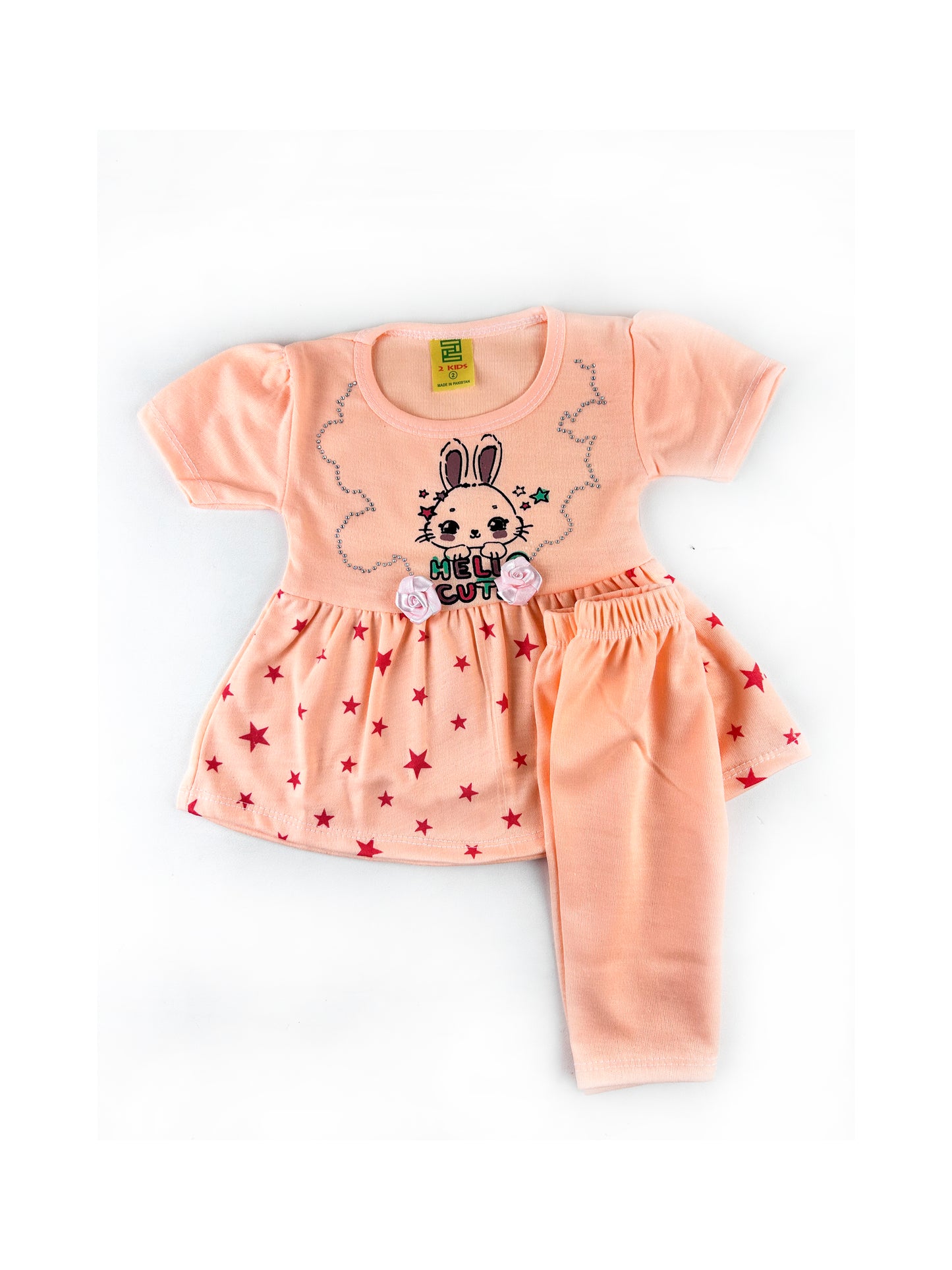 3Mth - 9Mth Hello Cute Baby Light Orange Suit For Newborn NBS441