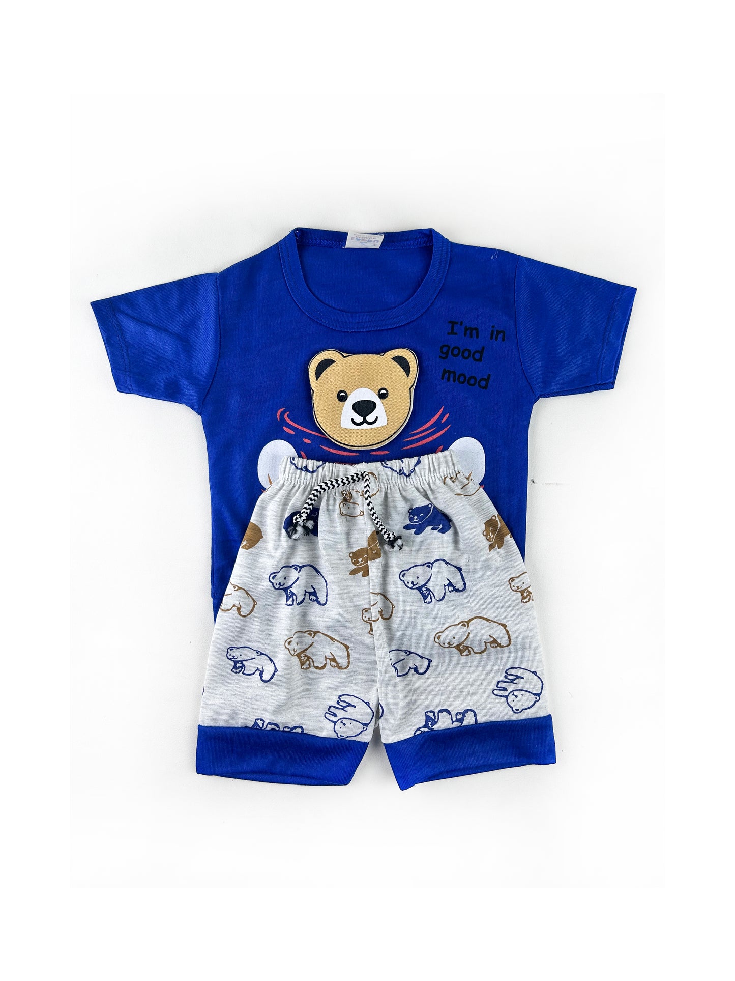 3Mth - 9Mth Good Mood Blue Baba Suit For Newborns HG NBS434