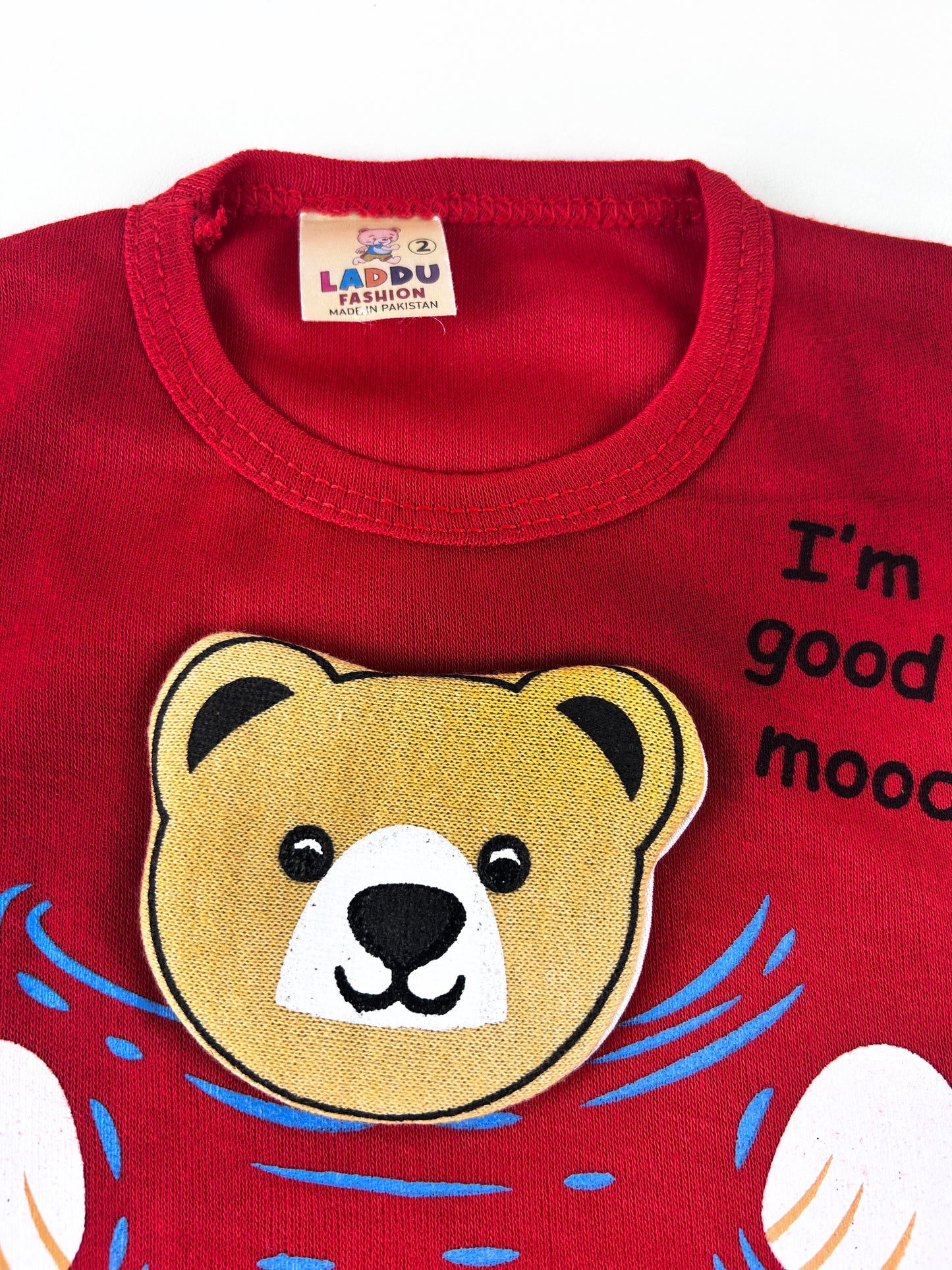 3Mth - 9Mth Good Mood Red Boy Light Blue Baba Suit For Newborns HG NBS435