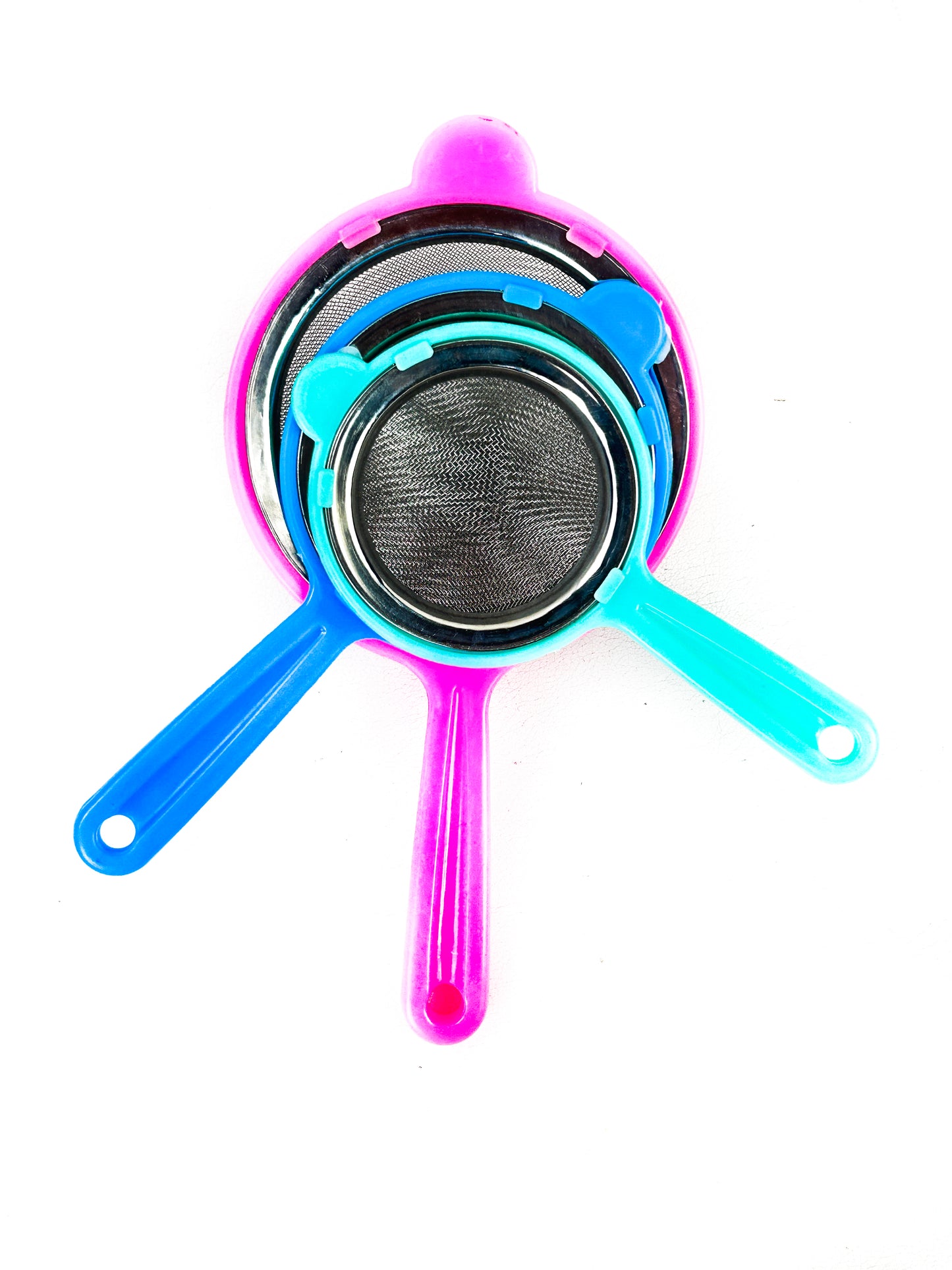 Multicolor Pack of 3 Tea Strainer Set