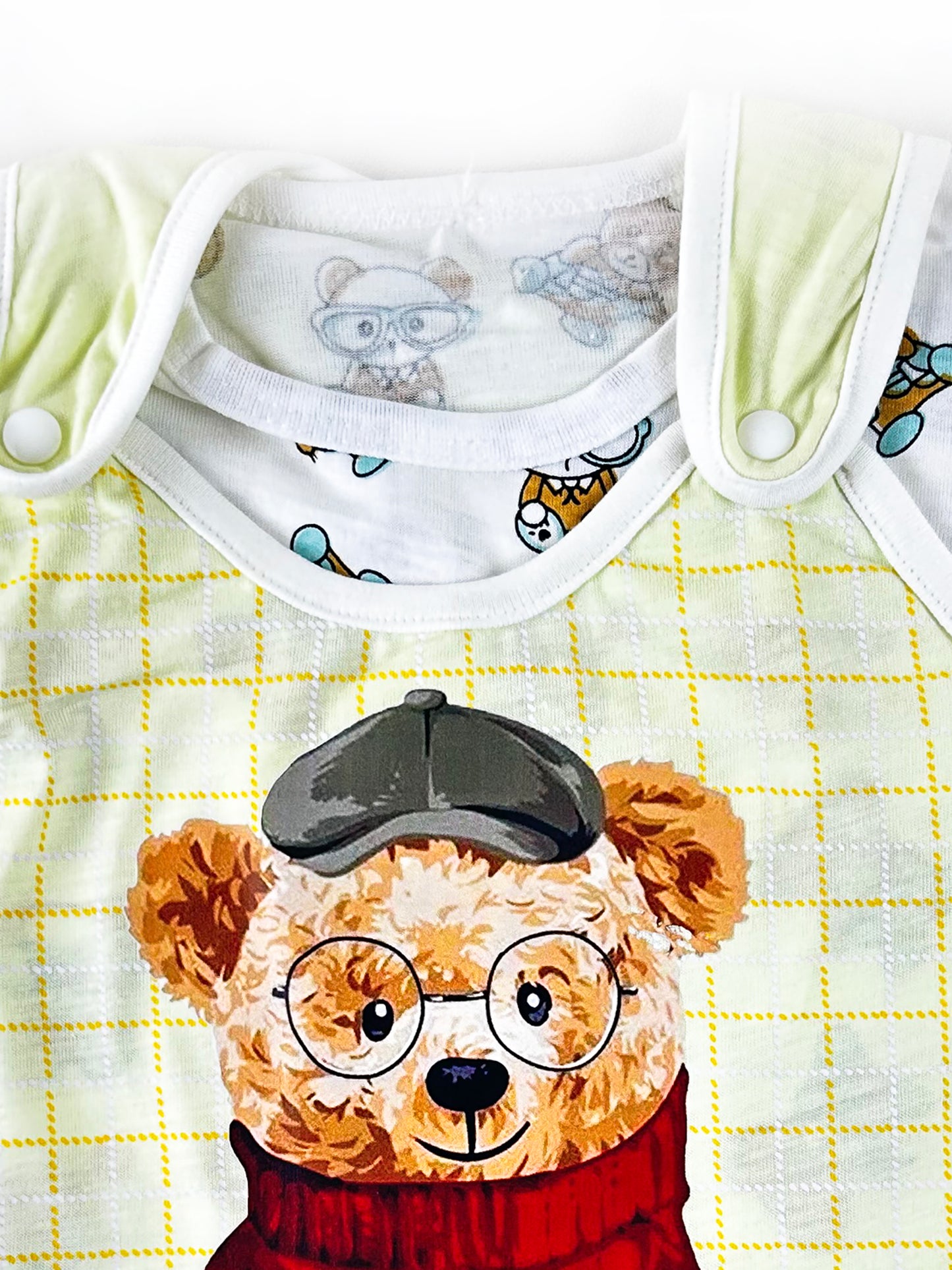 3Mth - 9Mth Teddy Cafe Yellow Romper For Newborn MG NBR75