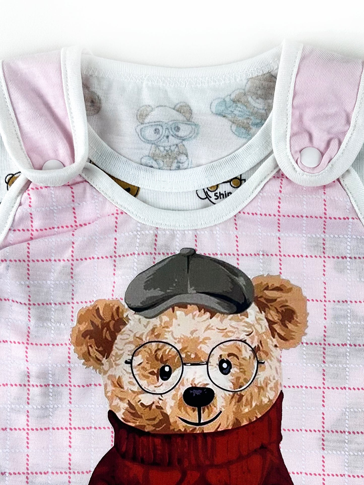 3Mth - 9Mth Teddy Cafe Pink Romper For Newborn MG NBR76