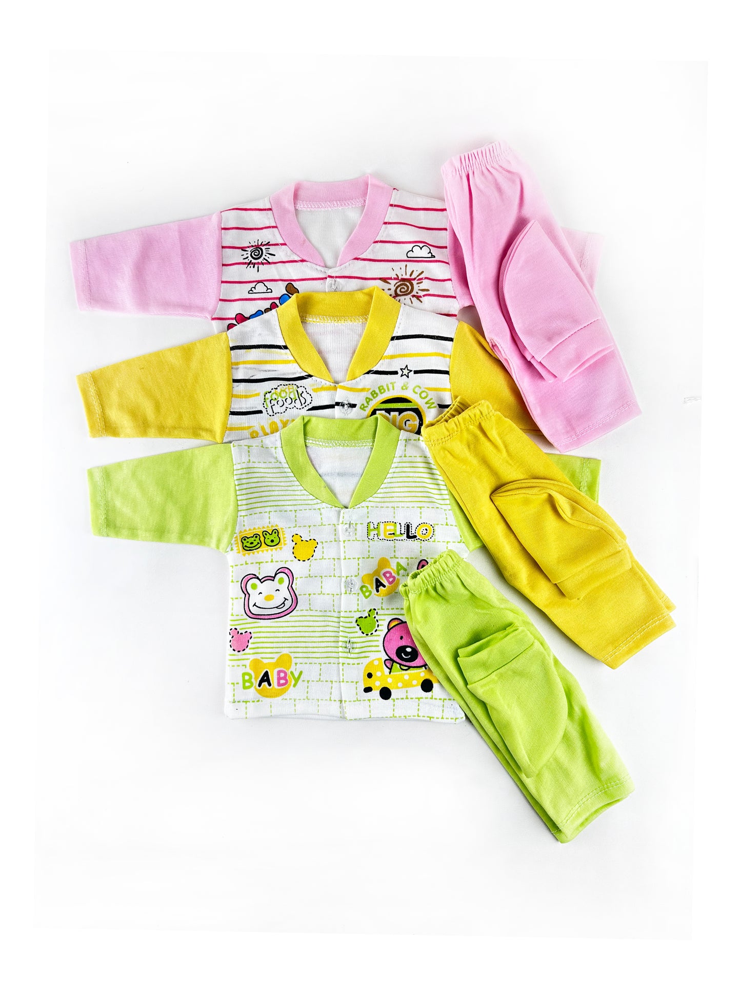 0Mth - 3Mth Hello 9Pcs Gift Set For Newborn HG NBGS193