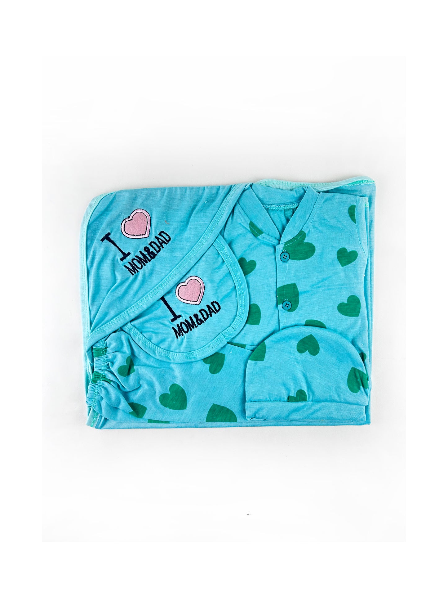 0Mth - 3Mth Soft Petals Blue Gift Set For Newborn - 5Pc NBGS204
