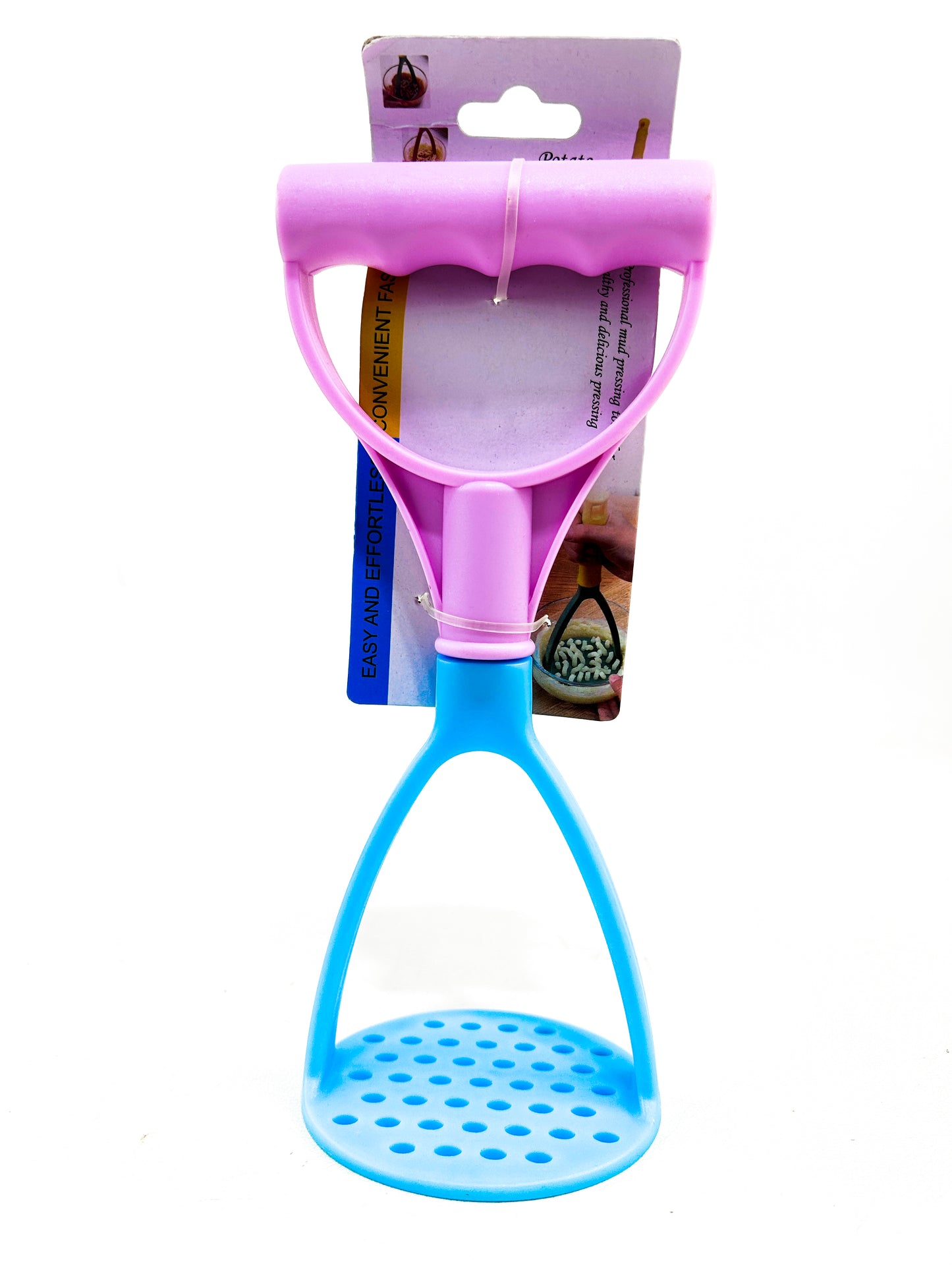 Plastic Potato Masher Multicolor Small