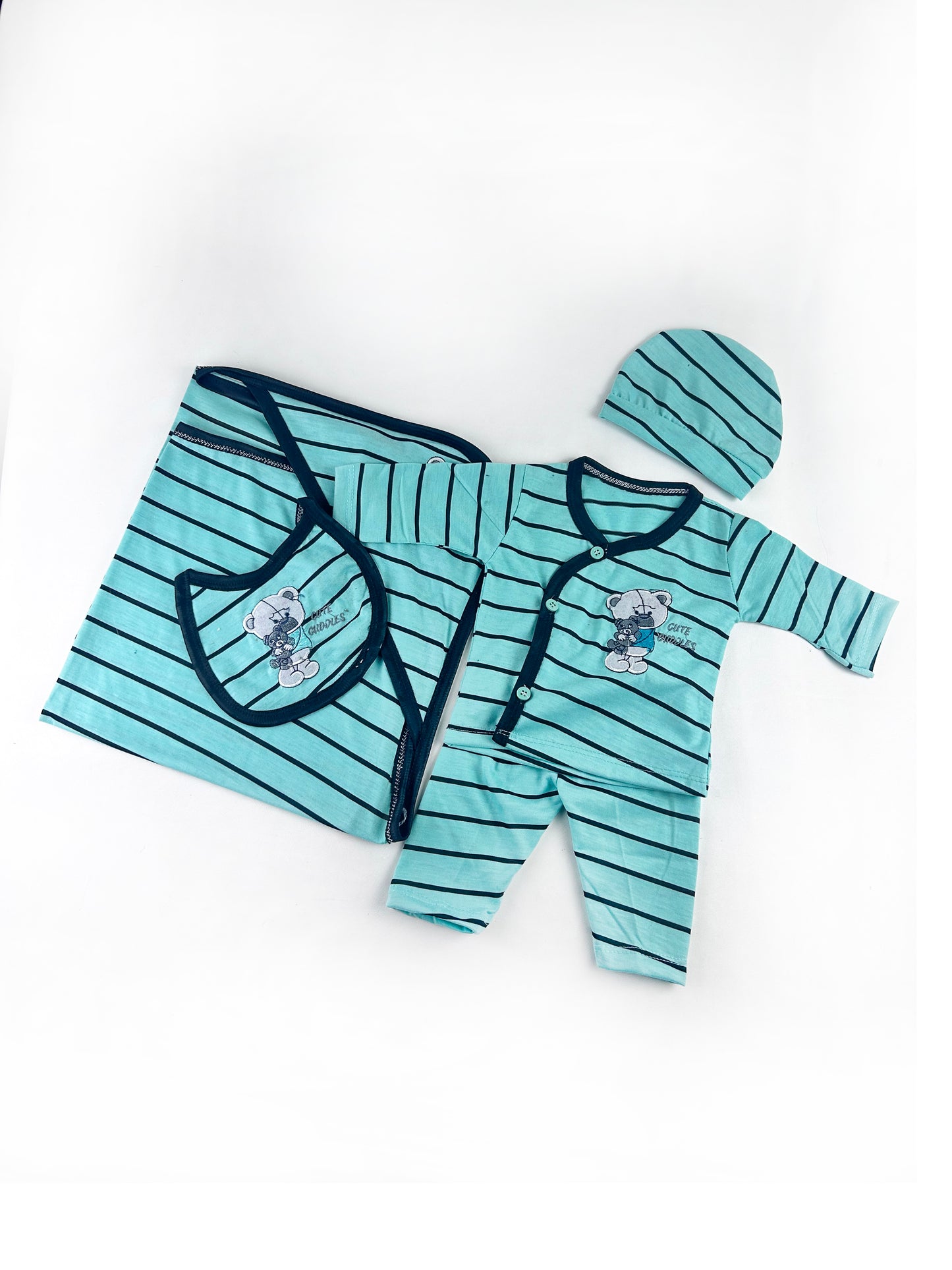 0Mth - 3Mth Cute Cuddles Ferozi 5Pcs Gift Set For Newborn HG NBGS195