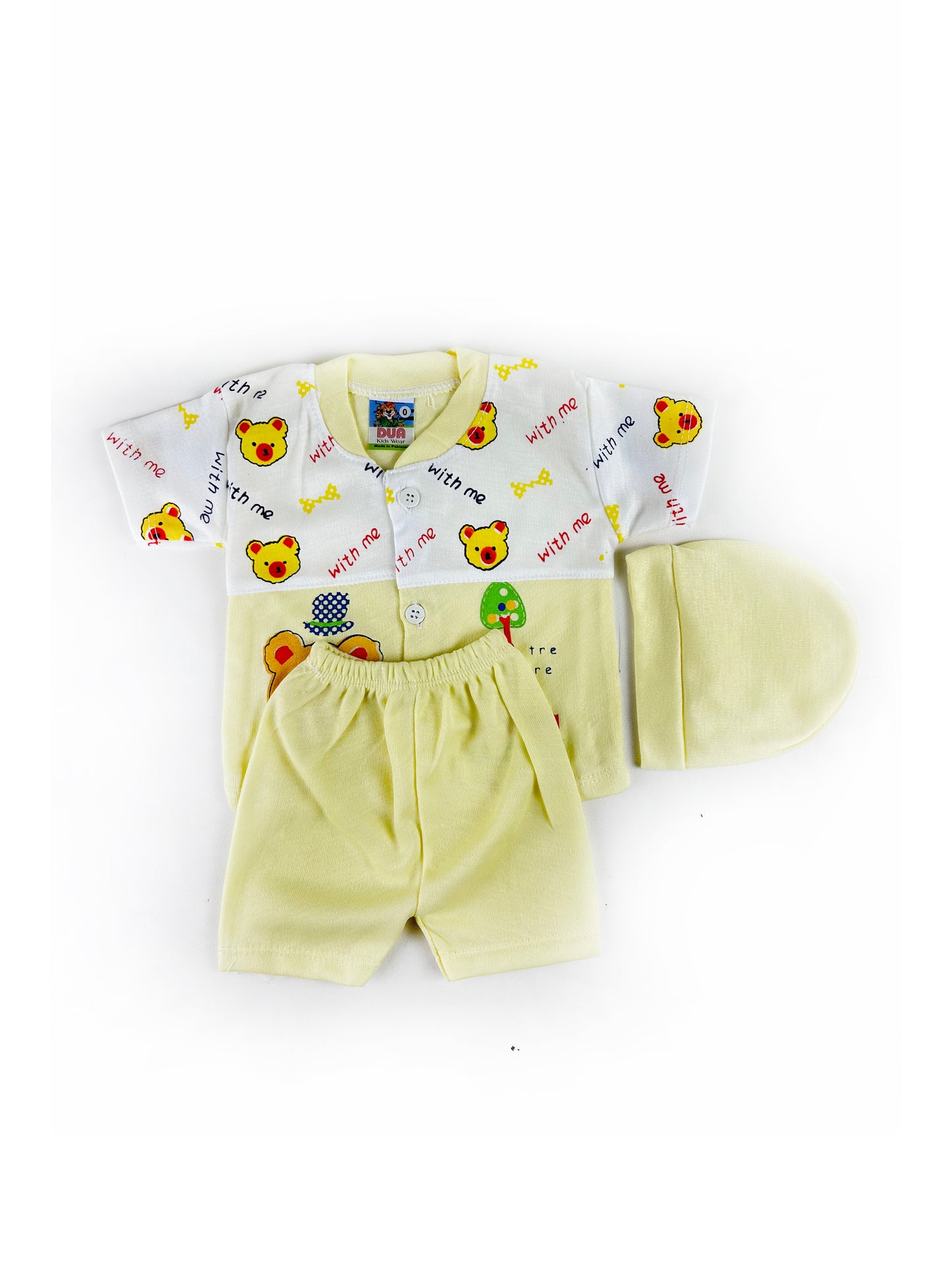 0Mth - 3Mth HG With Me Light Yellow Suit For Newborn NBS461