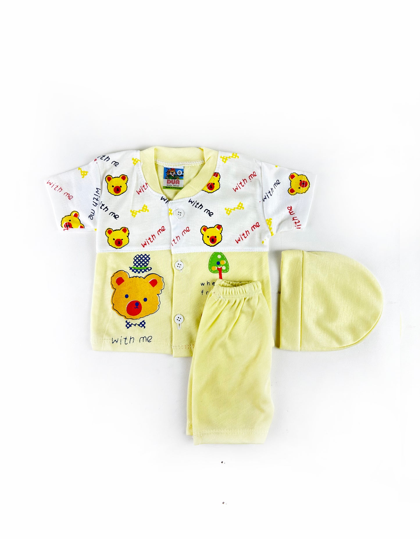 0Mth - 3Mth HG With Me Light Yellow Suit For Newborn NBS461