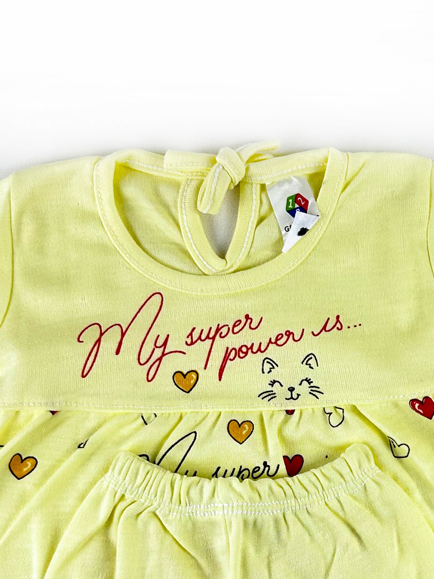 HG Newborn Baby Suit 0Mth - 3Mth Power Smile Yellow NBS464