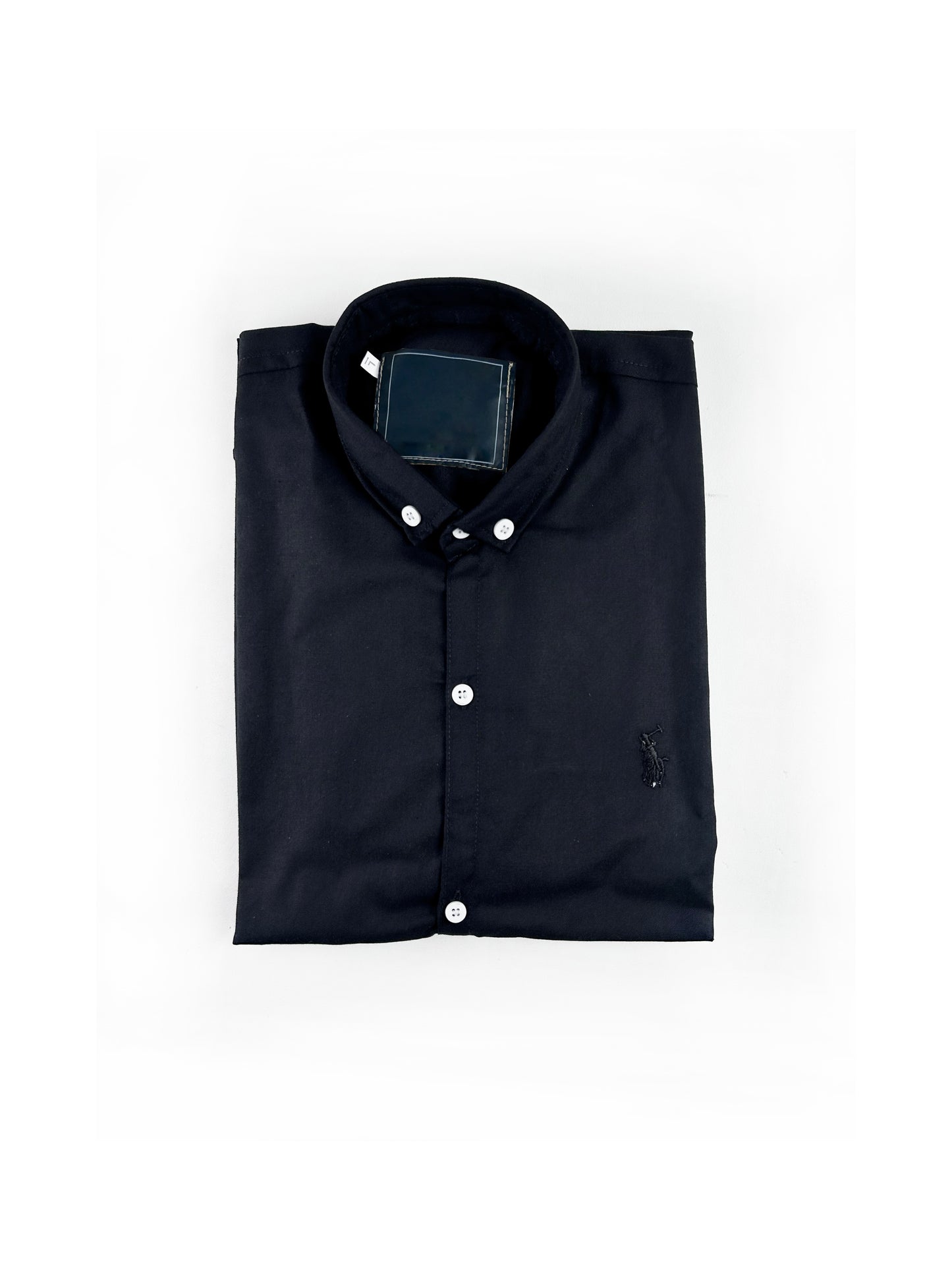 Men's Chambray Casual Shirt Black