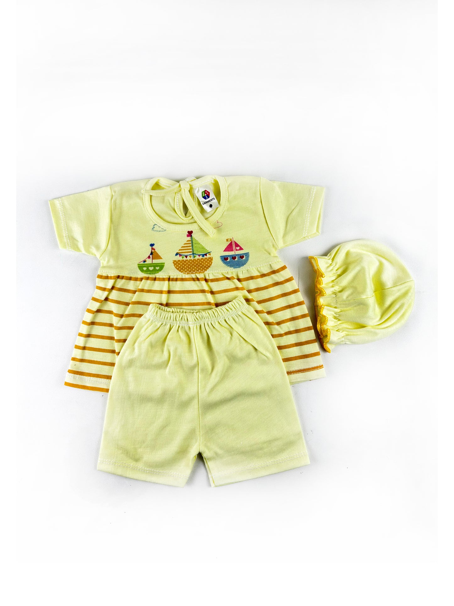 HG Newborn Baby Suit 0Mth - 3Mth Ship Yellow NBS468