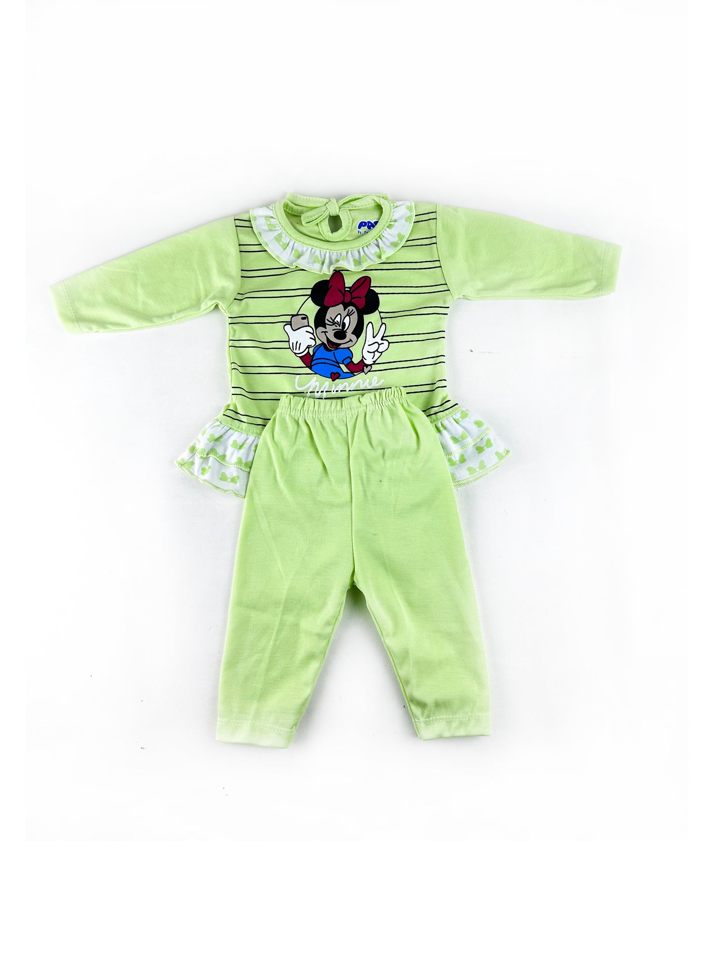 PG Newborn Baby Suit 3Mth - 9Mth Minnie Green NBS480