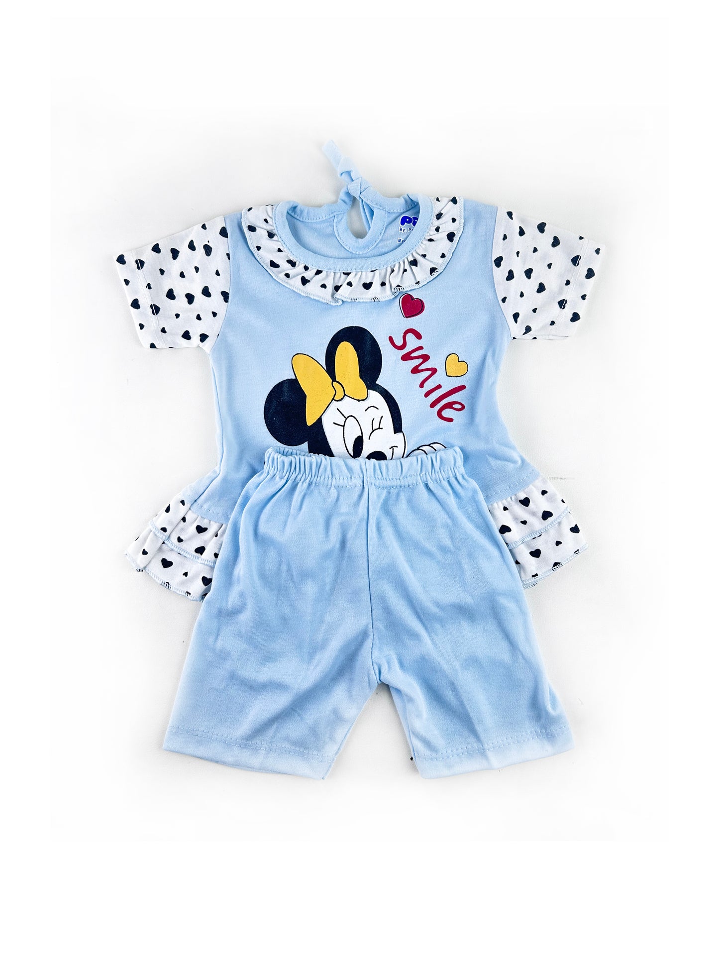 PG Newborn Baby Suit 3Mth - 9Mth Smile Minnie Light Blue NBS490