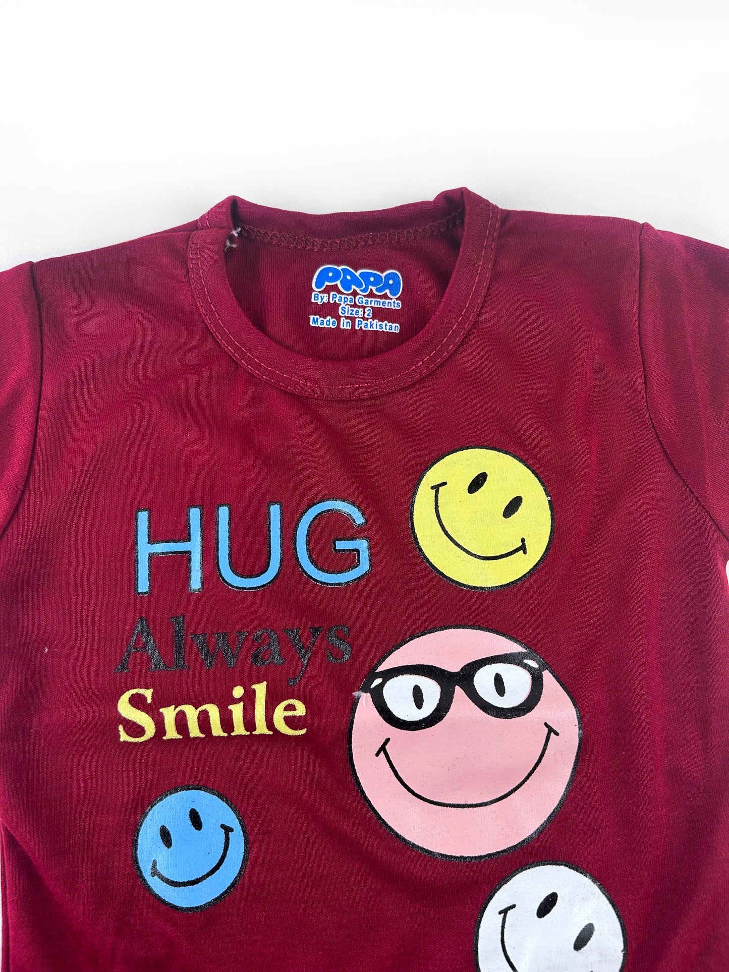 3Mth - 9Mth Smile Red .Baba Suit For Newborn PG NBS470