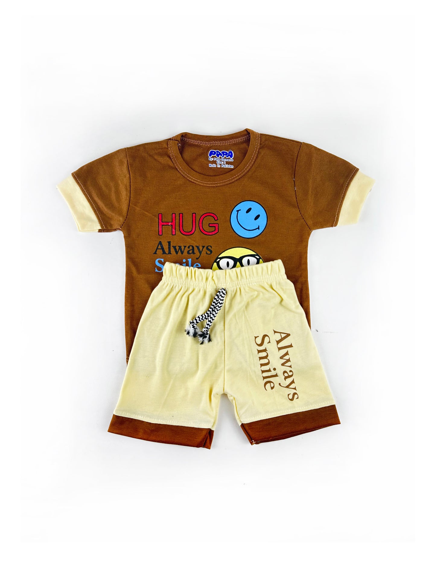 3Mth - 9Mth Smile Brown Baba Suit For Newborn PG NBS472