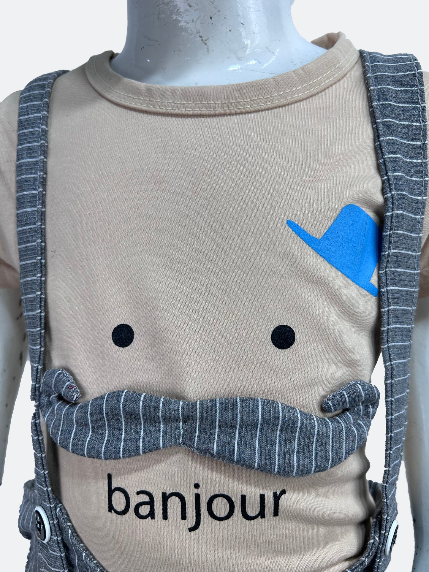 2Yrs - 4Yrs Banjour Romper Light Brown For Boys SK BTS112