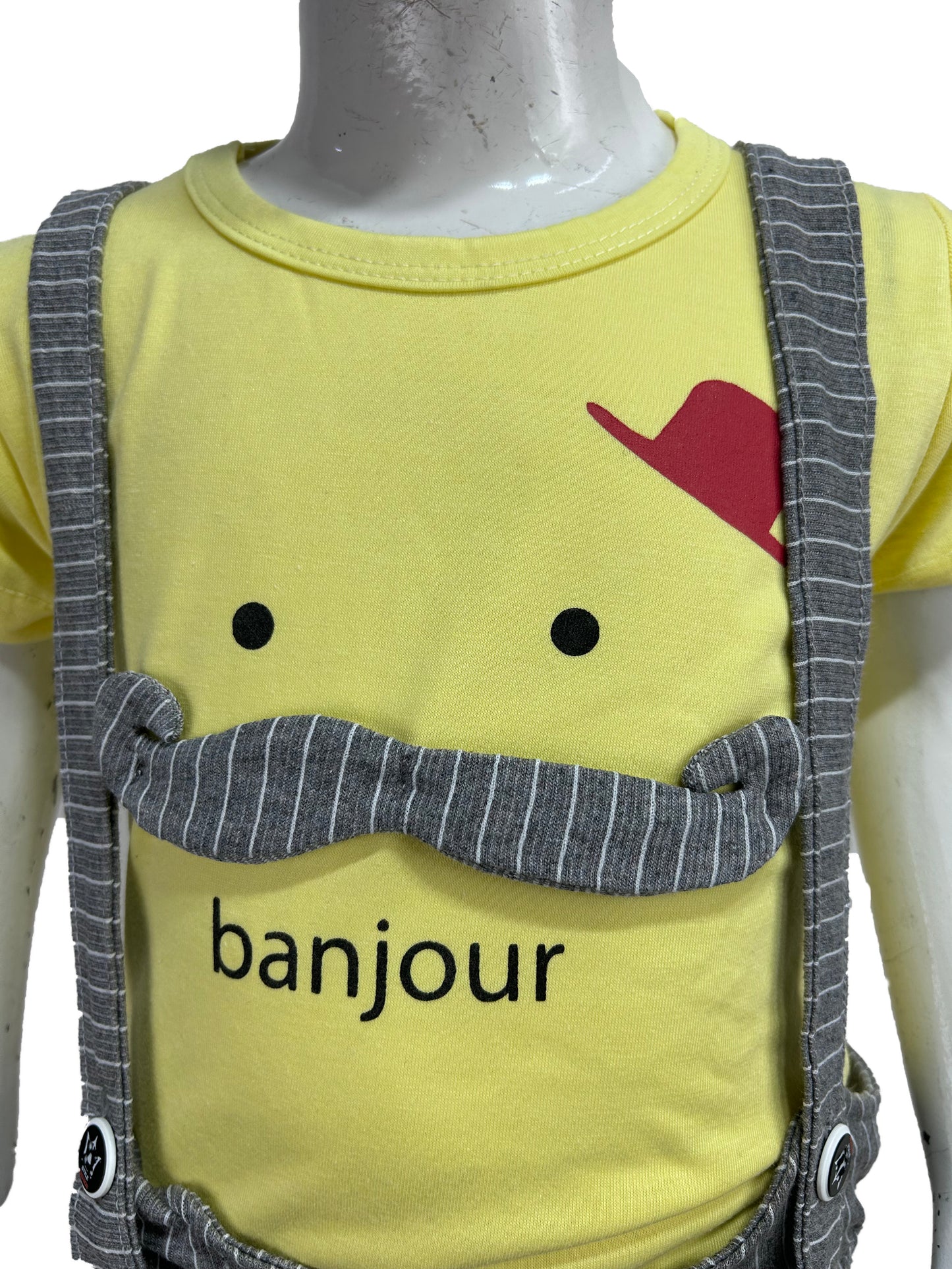 2Yrs - 4Yrs Banjour Romper Yellow For Boys SK BTS114