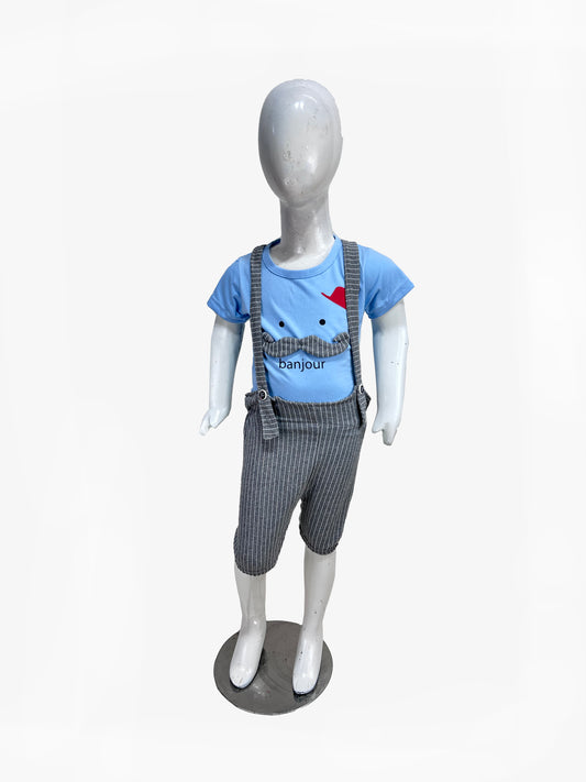 2Yrs - 4Yrs Banjour Romper Blue For Boys SK BTS115