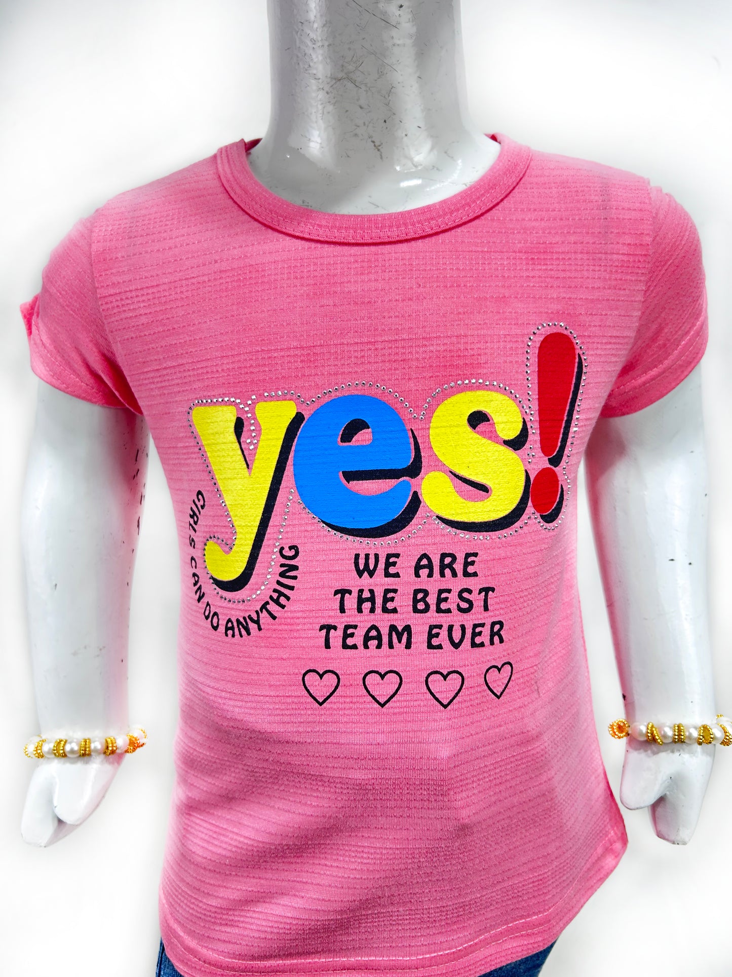 2.5Yrs - 7Yrs SK Yes Pink T-Shirt For Girls GTS70