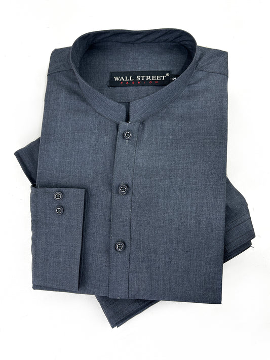 769- 01 Charcoal Stitched Suit Kameez Shalwar For Men MSK214