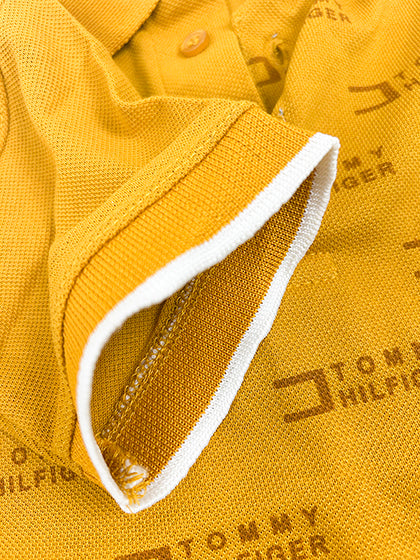4Yrs - 8Yrs Mustard Polo T-Shirt For Boys BTS67