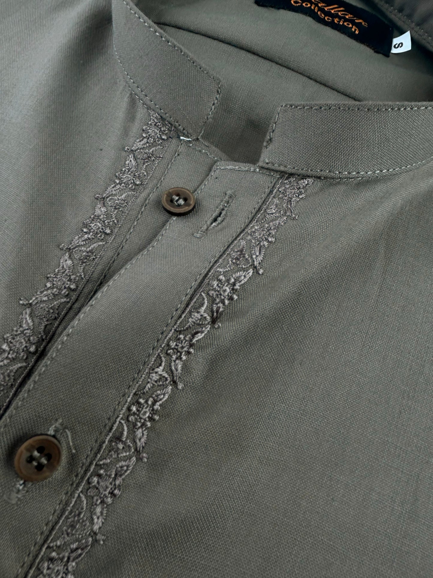 752- 02 Green Shade Stitched Suit Kameez Shalwar For Men MSK186