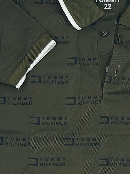 4Yrs - 8Yrs Olive Green Polo T-Shirt For Boys BTS71