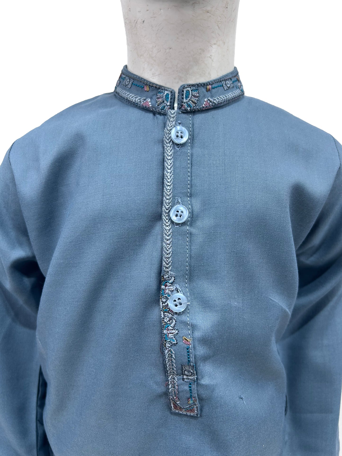 2Yrs - 14Yrs AB Grey Boys Kameez Shalwar BKS135