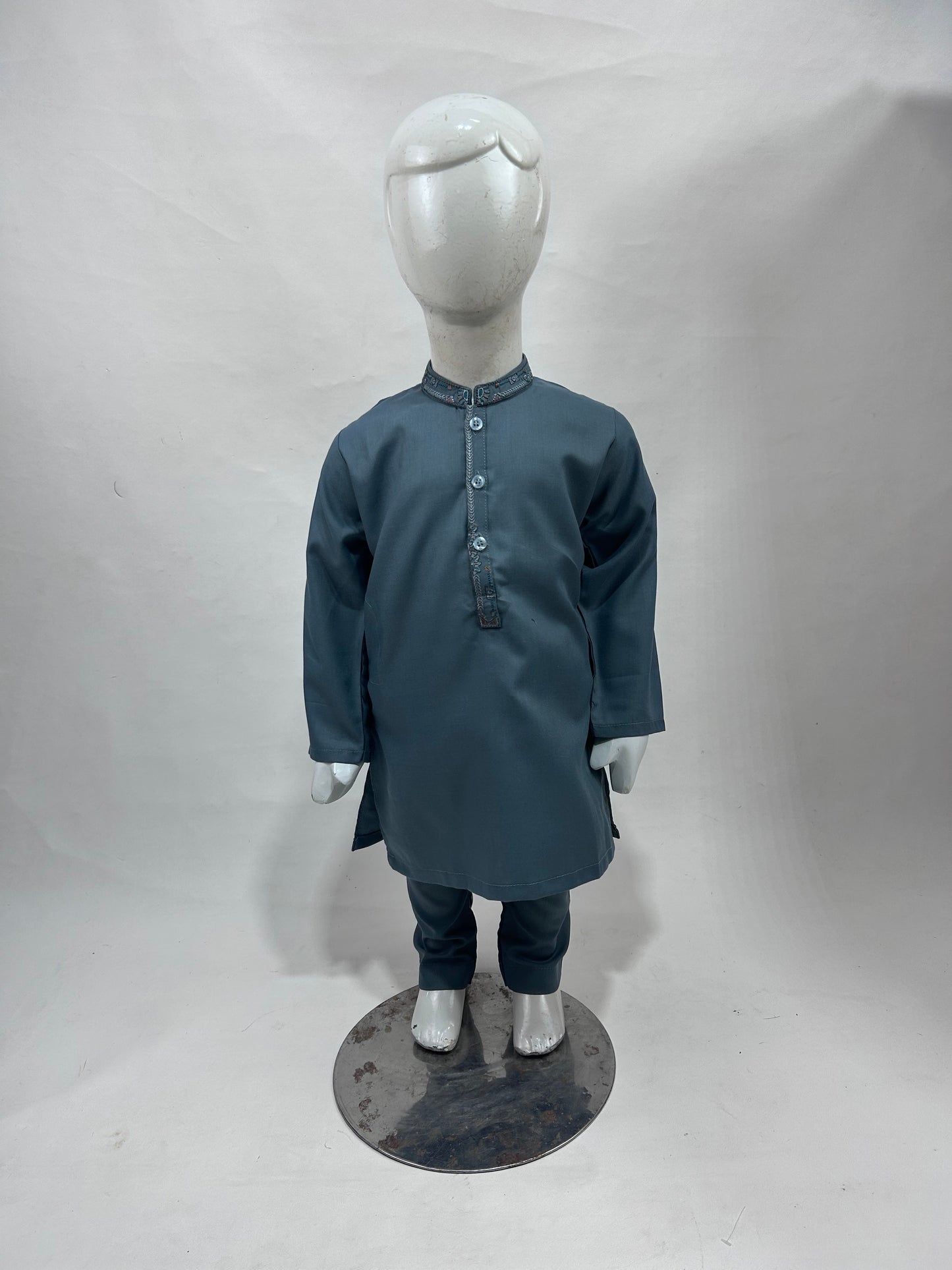 2Yrs - 14Yrs AB Grey Boys Kameez Shalwar BKS135