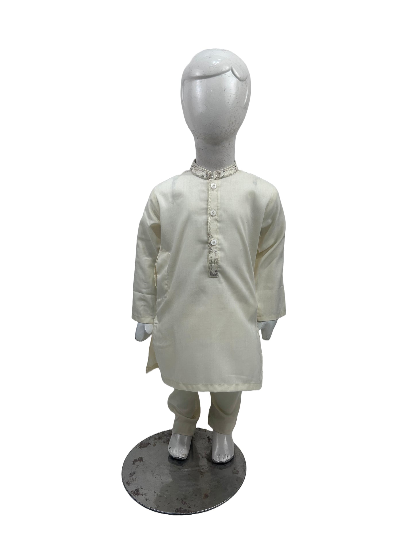 2Yrs - 14Yrs AB Cream Boys Kameez Shalwar BKS136