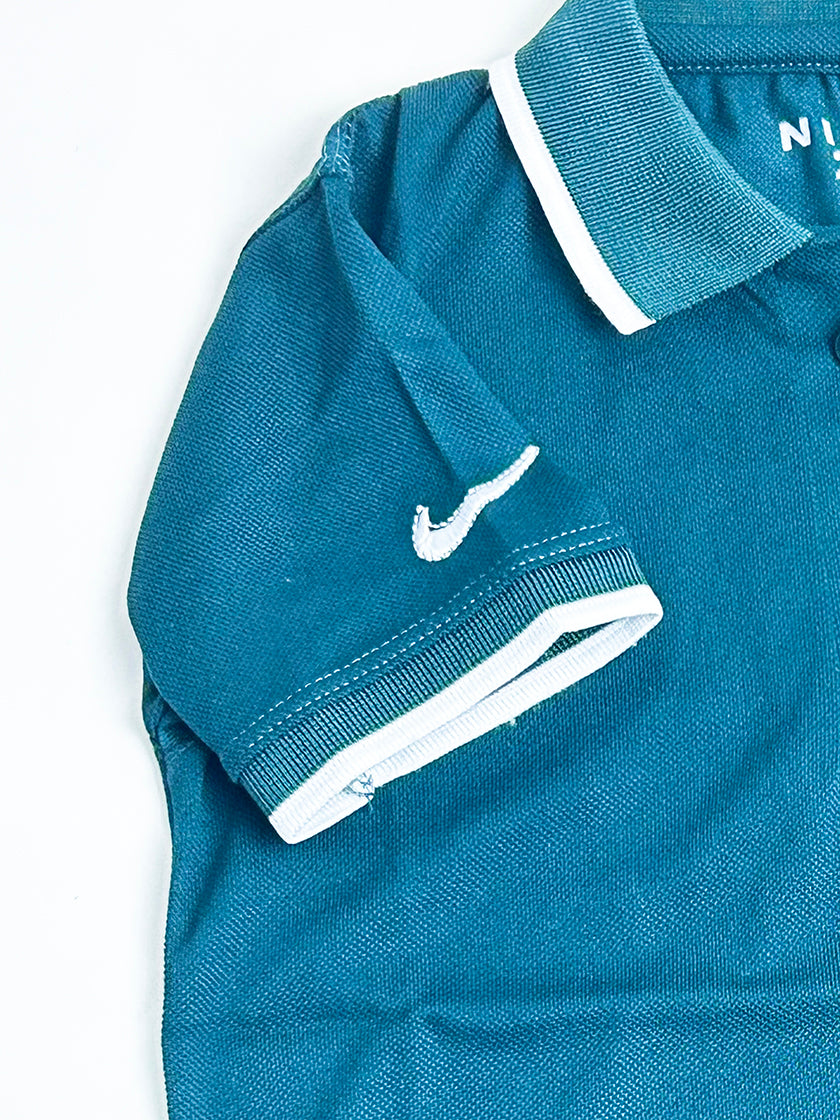 4Yrs - 8Yrs Teal Blue Polo T-Shirt For Boys BTS74