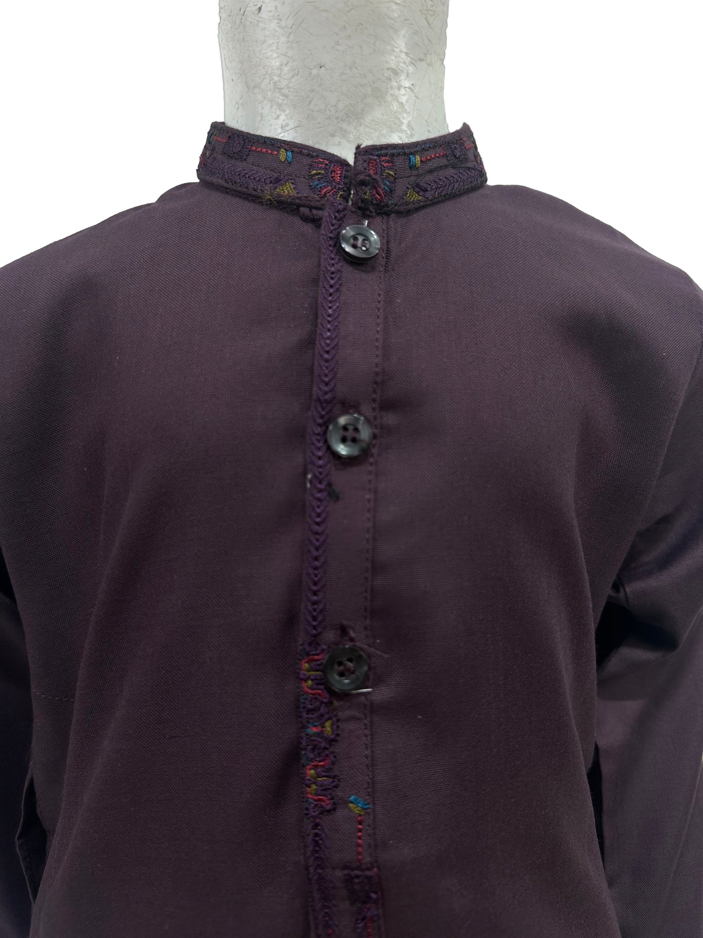 2Yrs - 14Yrs AB Dark Purple Boys Kameez Shalwar BKS141