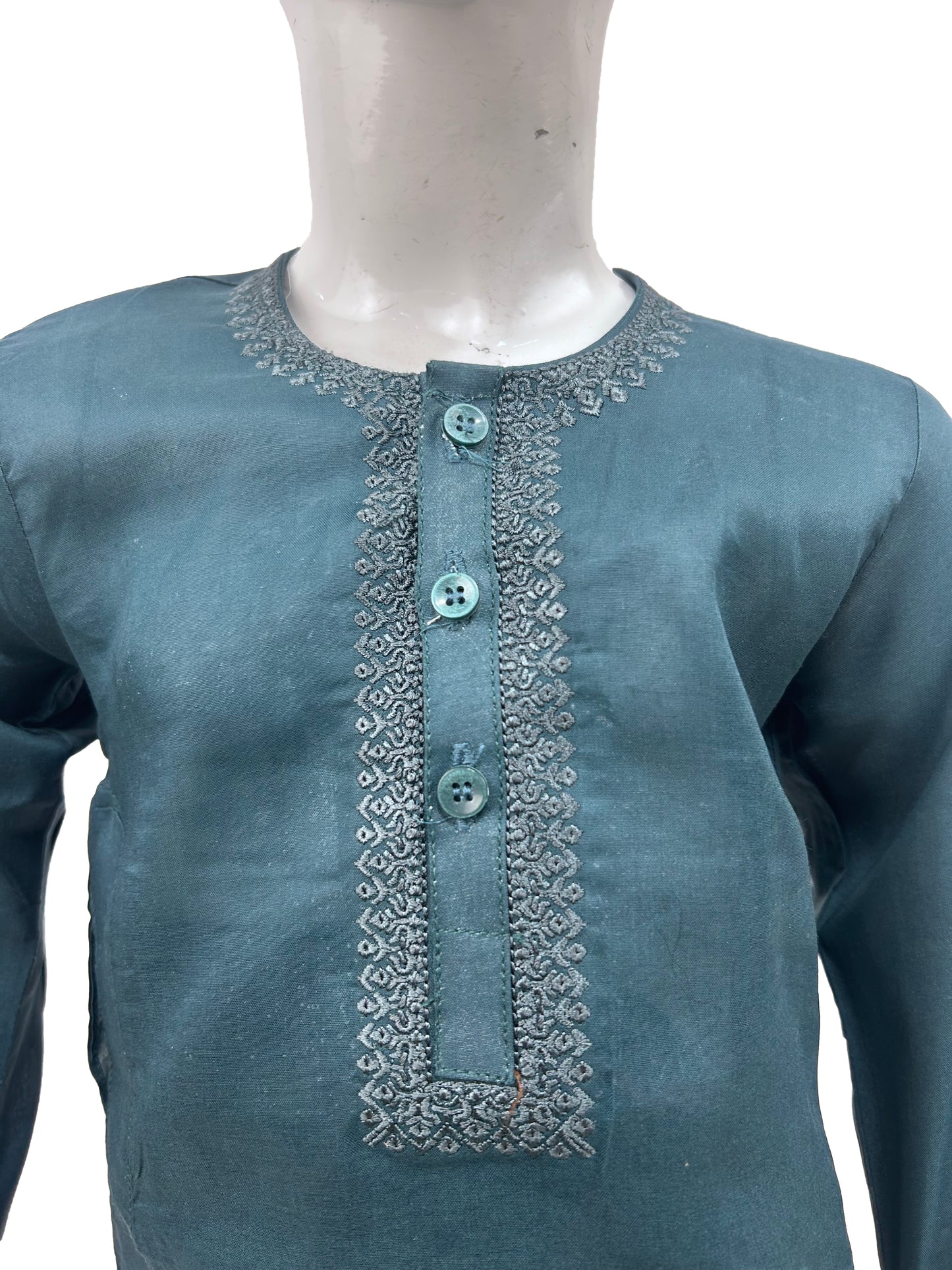 2Yrs - 14Yrs AB Dark Sea Green Boys Kurta Shalwar Cotton BKS148