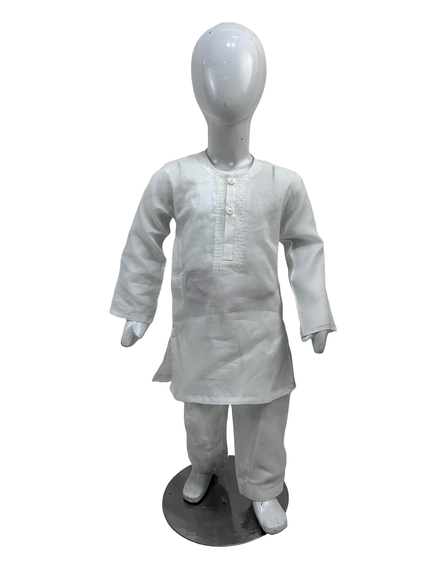 2Yrs - 14Yrs AB Off White Boys Kurta Shalwar Cotton BKS150