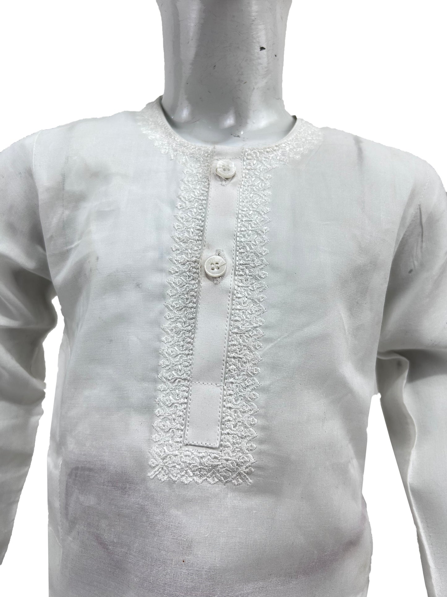 2Yrs - 14Yrs AB Off White Boys Kurta Shalwar Cotton BKS150