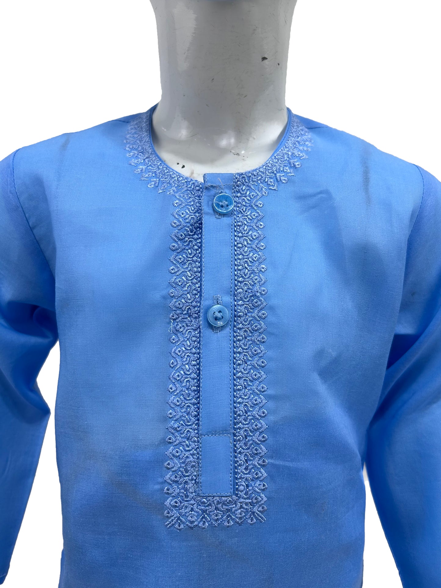 2Yrs - 14Yrs AB Sky Blue Boys Kurta Shalwar Cotton BKS151