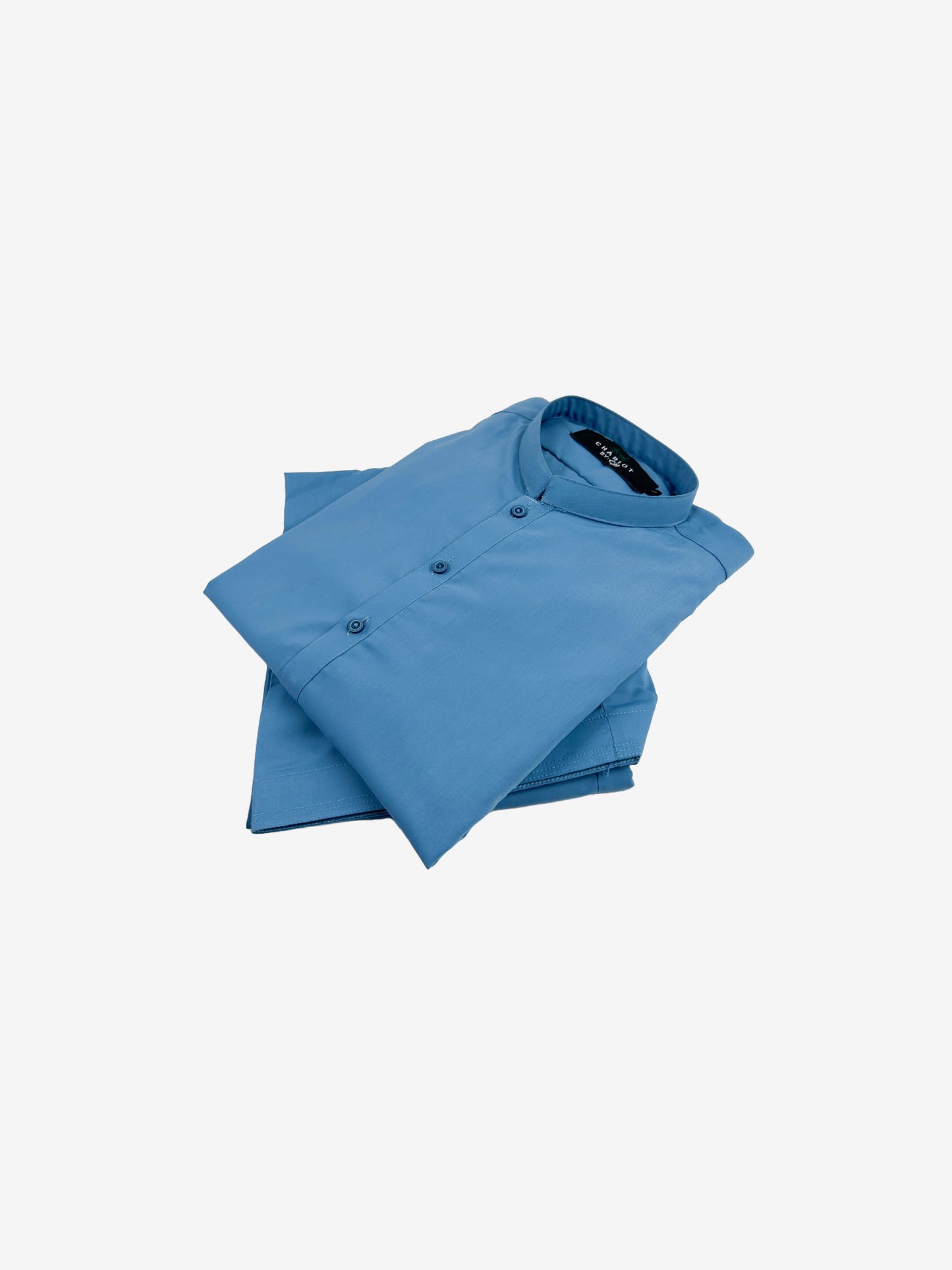 751/1-11 Sky Blue Stitched Suit Kameez Shalwar For Men MSK177