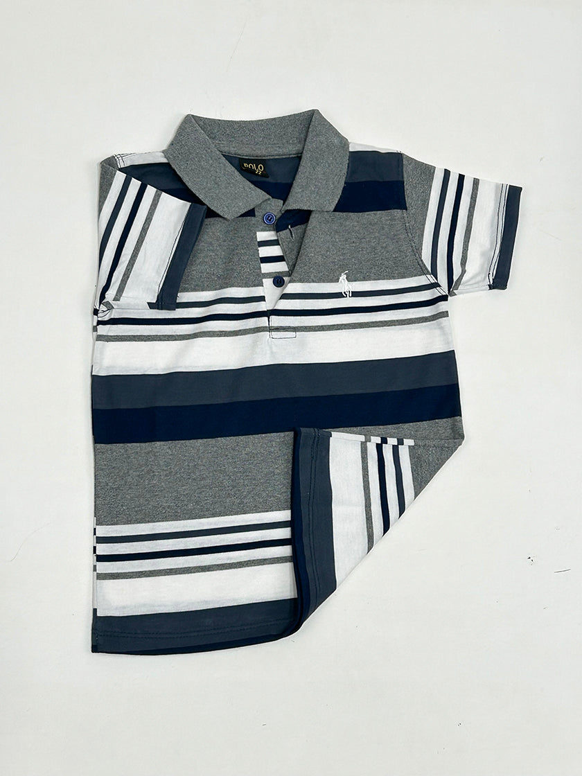 4Yrs - 8Yrs Grey Stripes T-Shirt For Boys BTS91