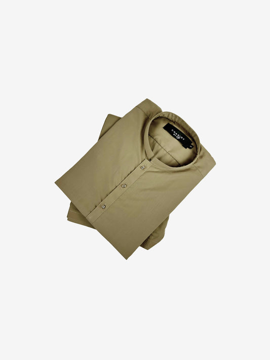 751/1-3 Light Mustard Stitched Suit Kameez Shalwar For Men MSK169