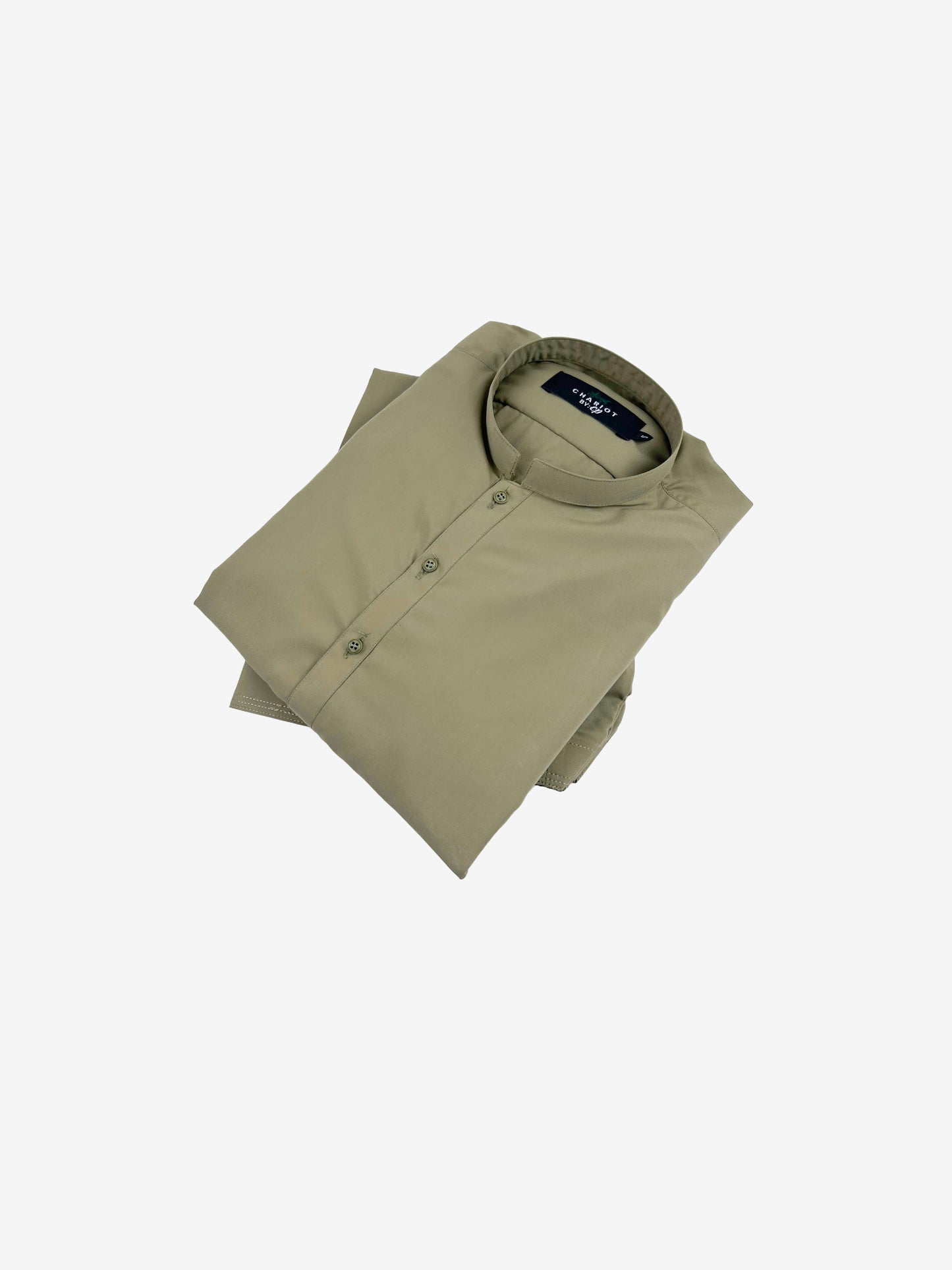 751/1-1 Olive Green Stitched Suit Kameez Shalwar For Men MSK167