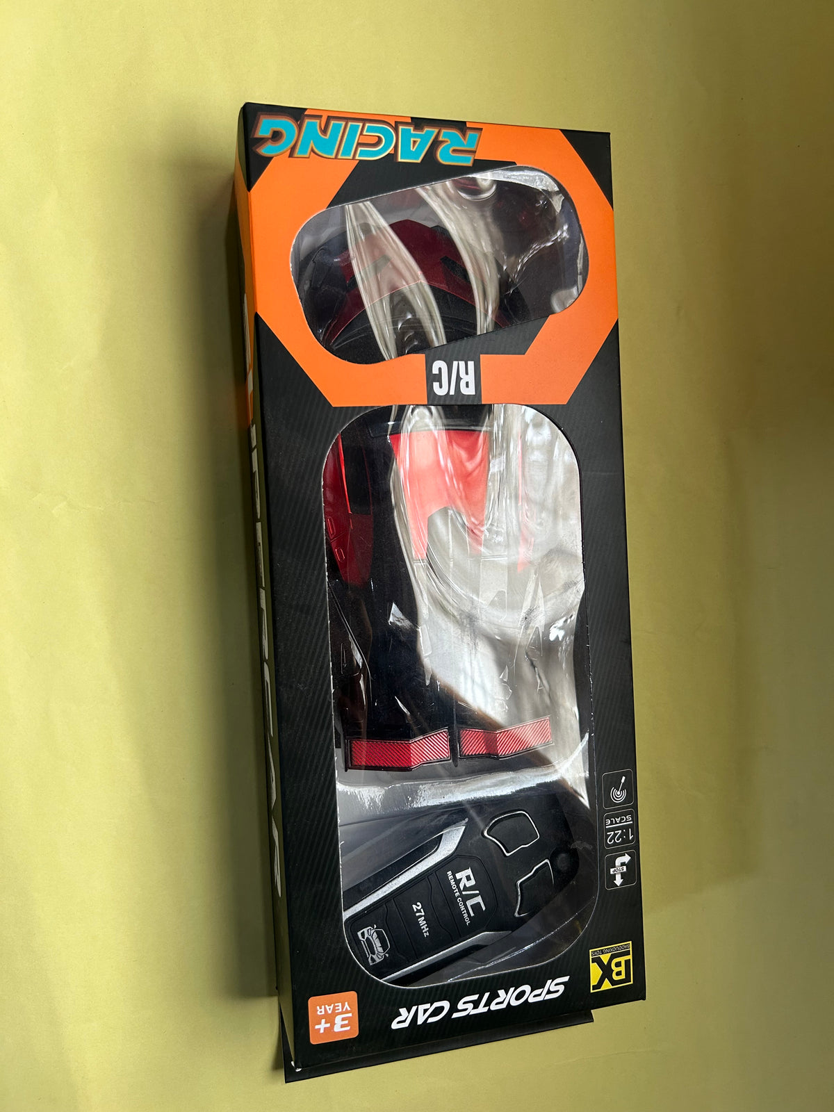 Red Rechargeable / Cell Operated High-Speed RC Car for Kids KTY210