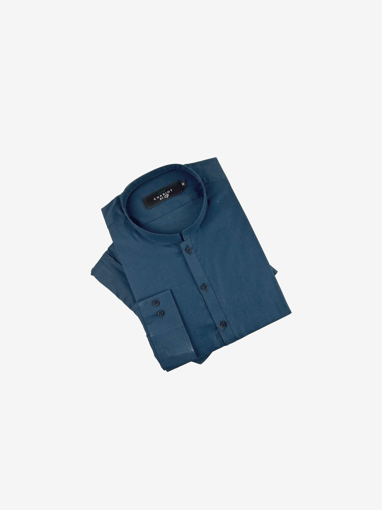 756-5 Navy Blue 100% Cotton Stitched Suit Kameez Shalwar For Men MSK155